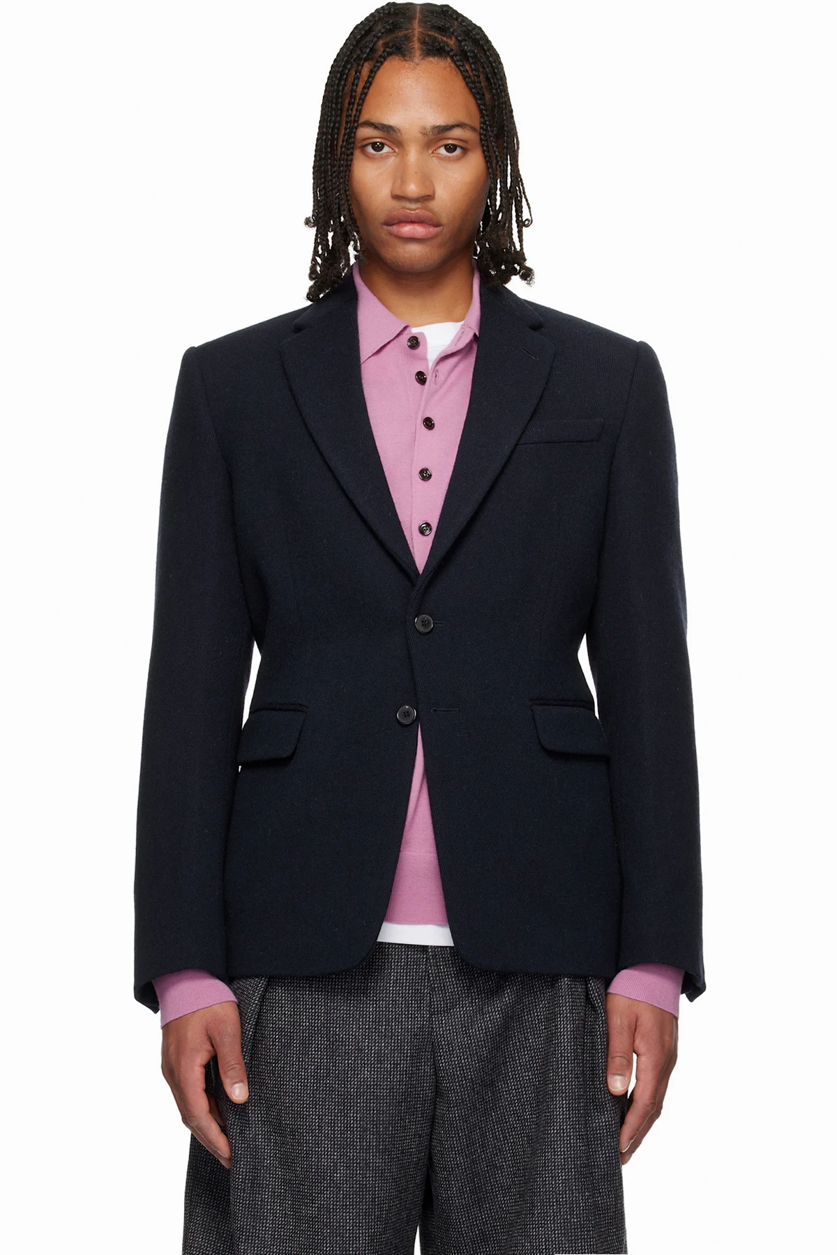 Navy Wool Blazer