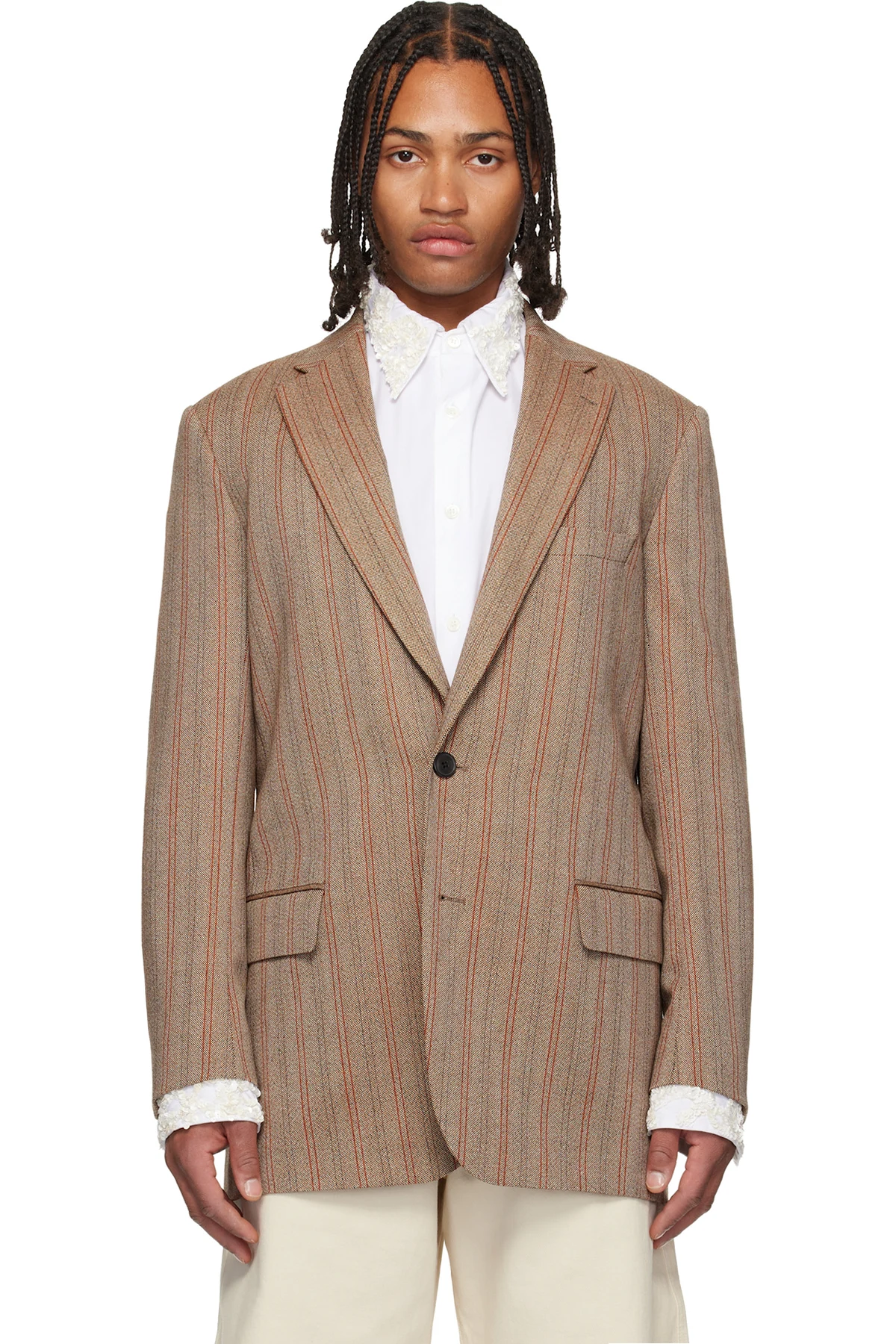 Taupe Loose Fit Blazer