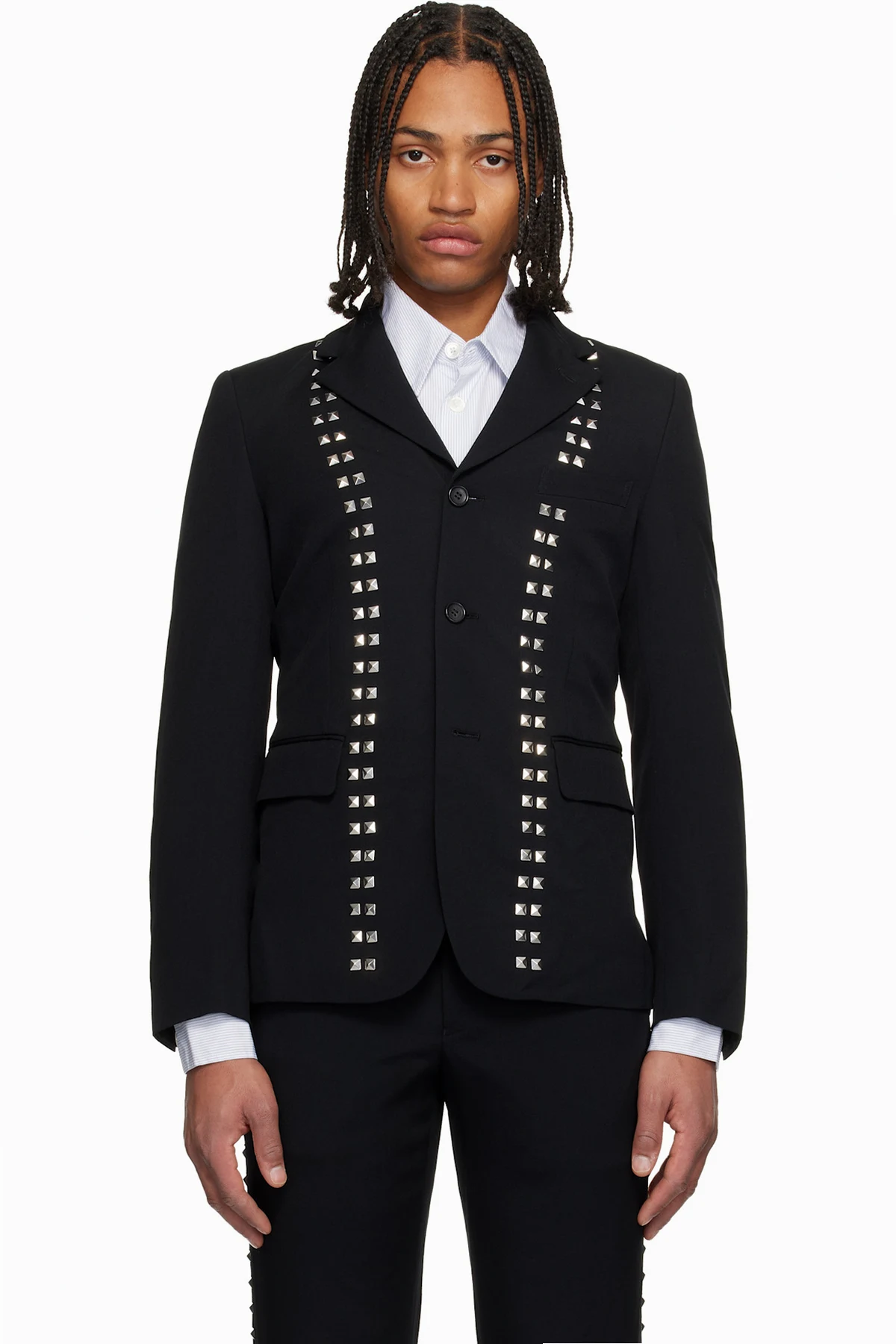 Black Studded Blazer