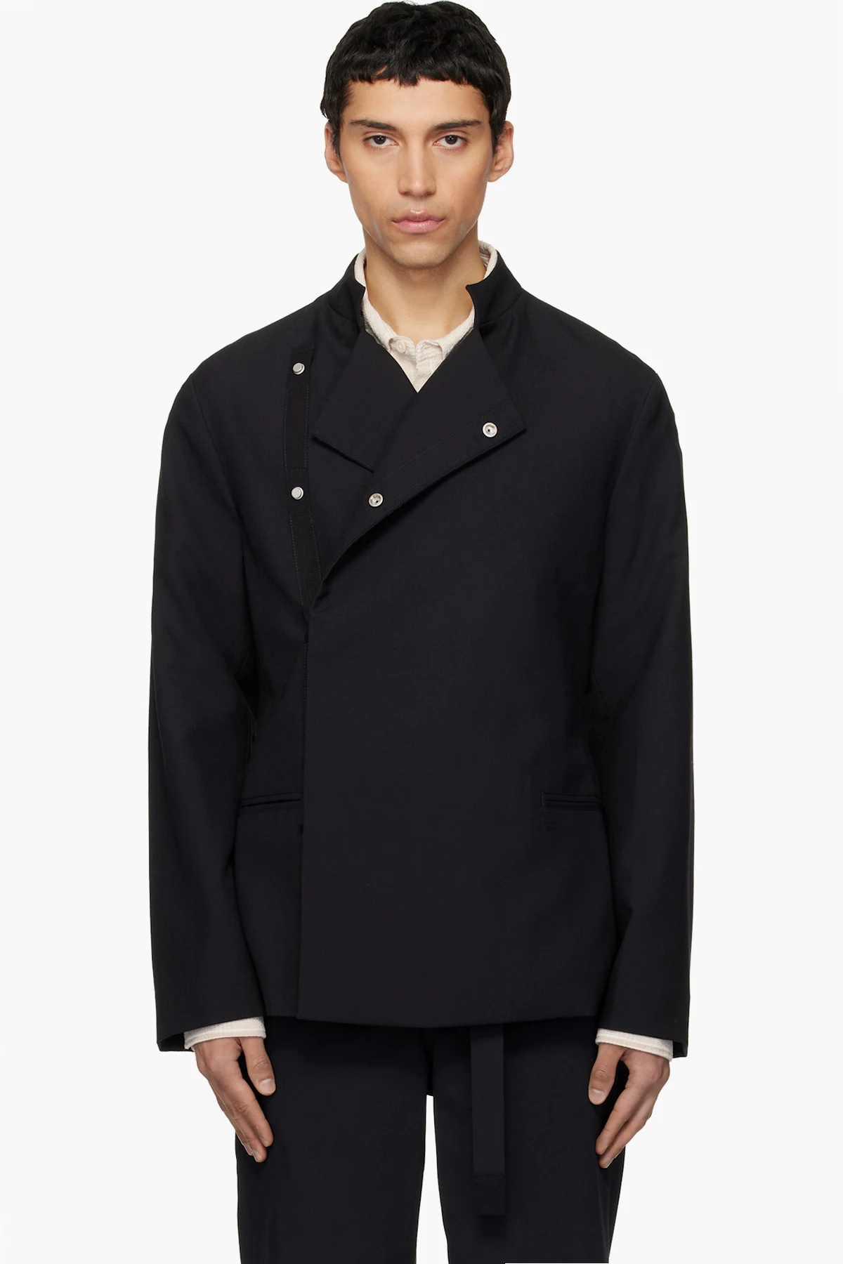 Black Double Breast Blazer