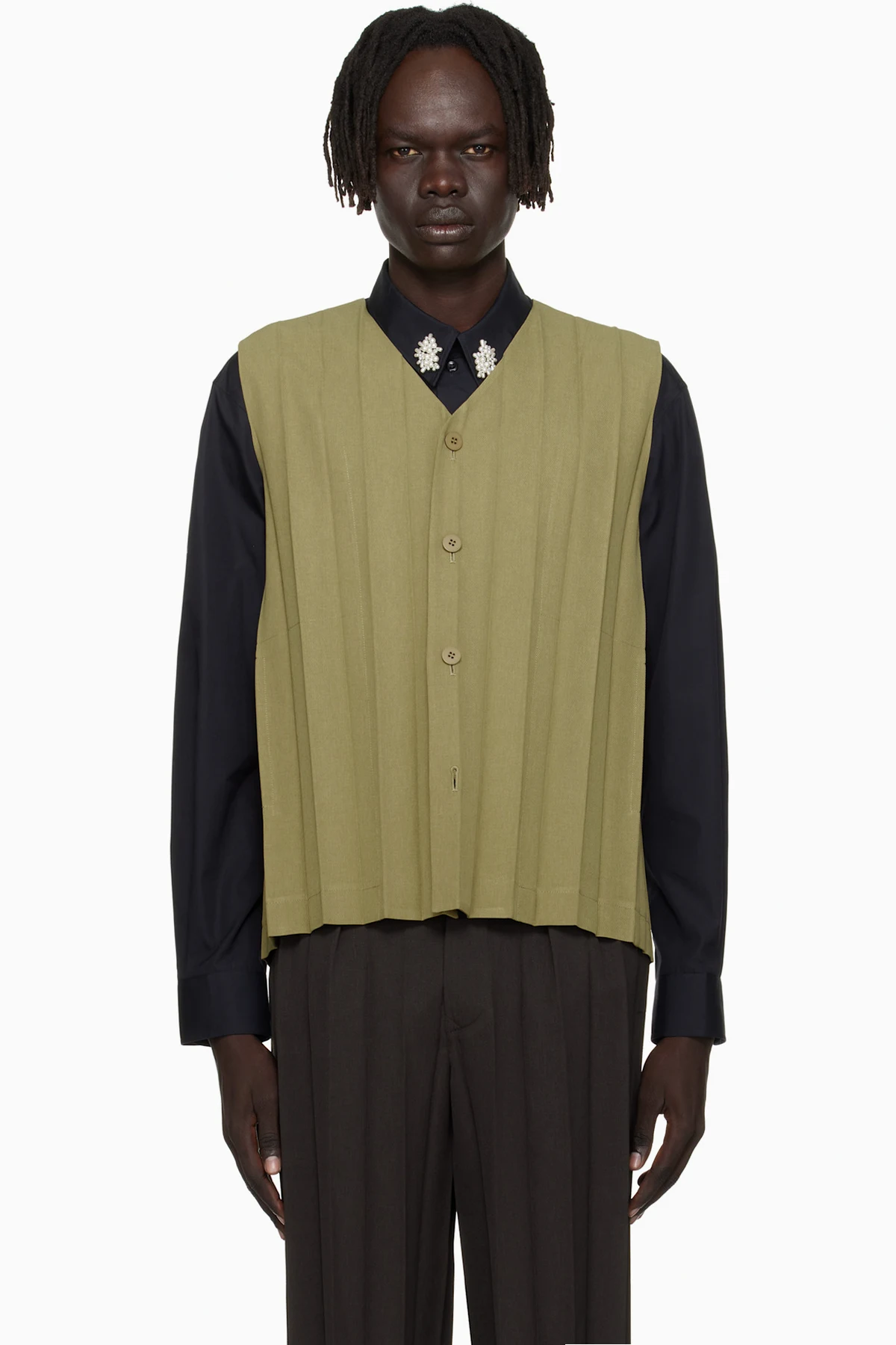 Khaki Edge Ensemble Vest