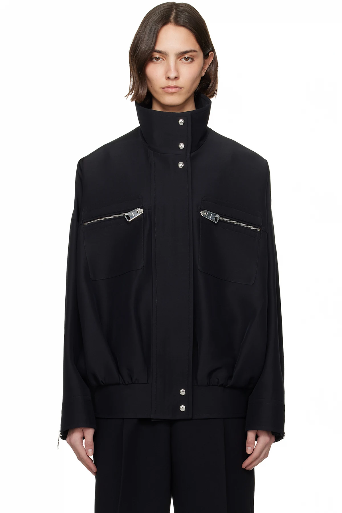 Black Ayman Bomber Jacket