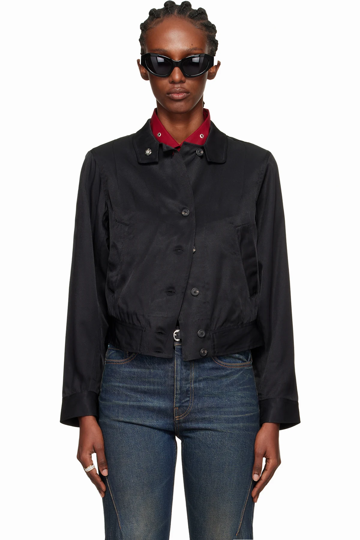 Black Tuxedo Bomber Jacket