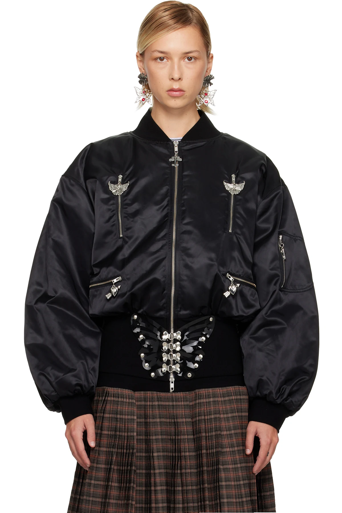 Black Glide Bomber Jacket