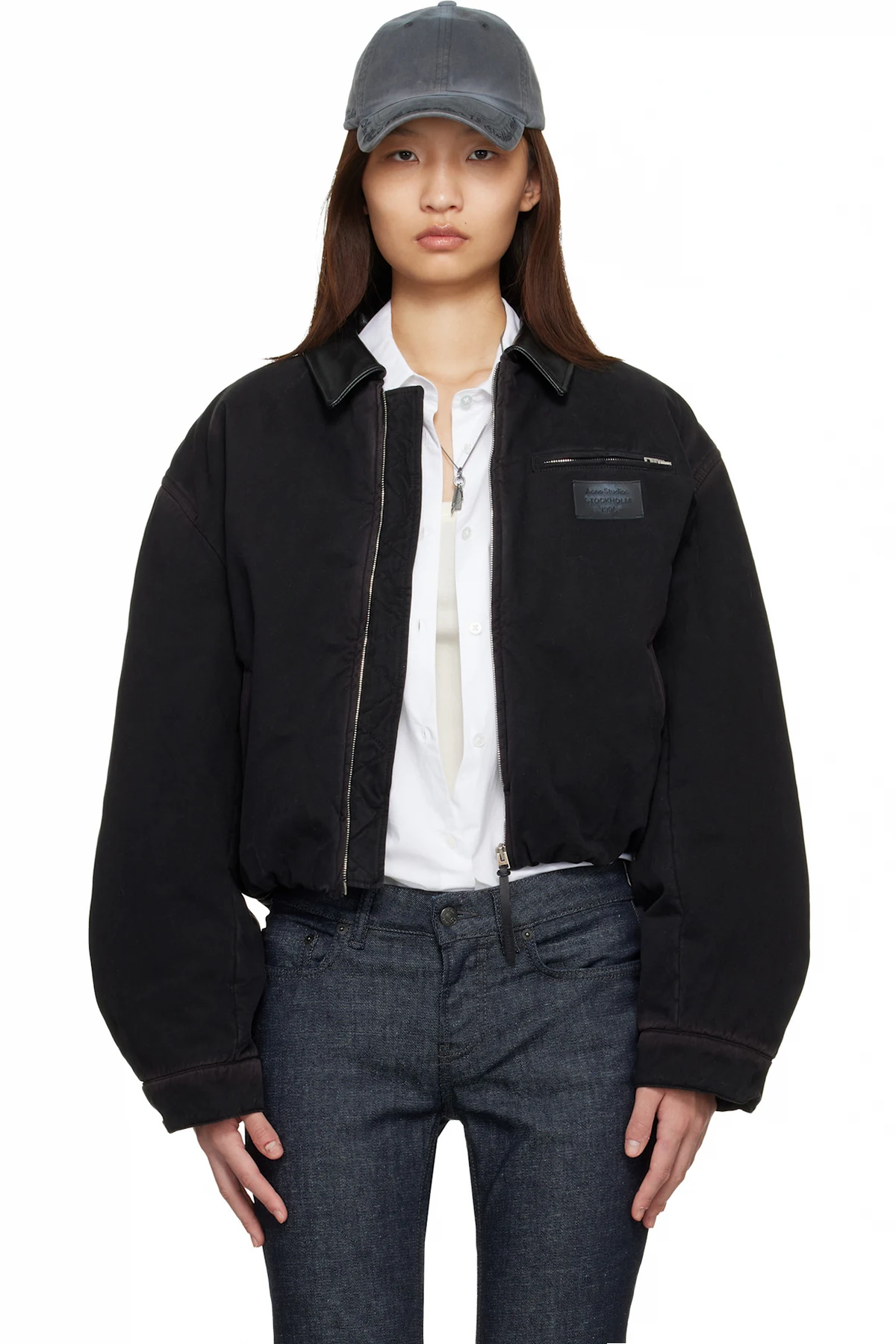 Brown Blouson Bomber Jacket