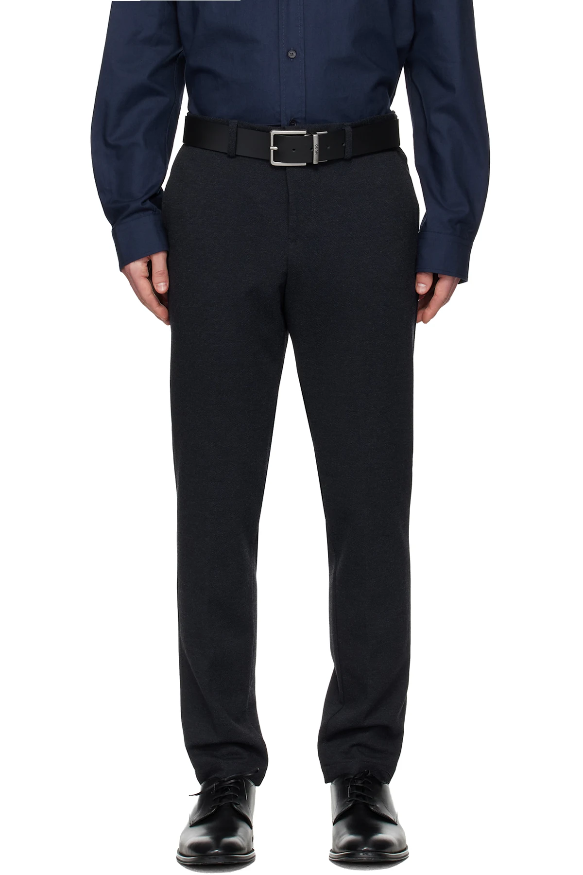 Navy Slim-Fit Trousers