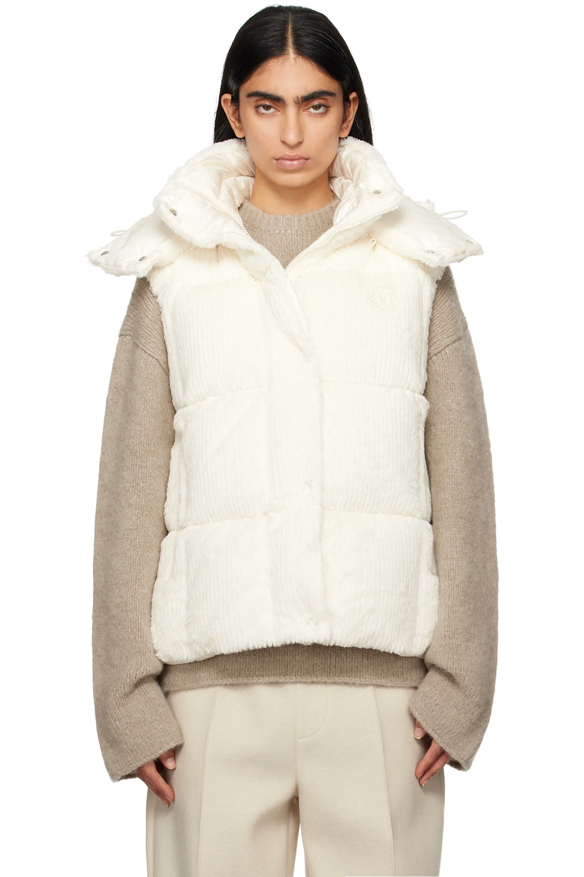 Off-White Luzule Faux-Fur Down Vest