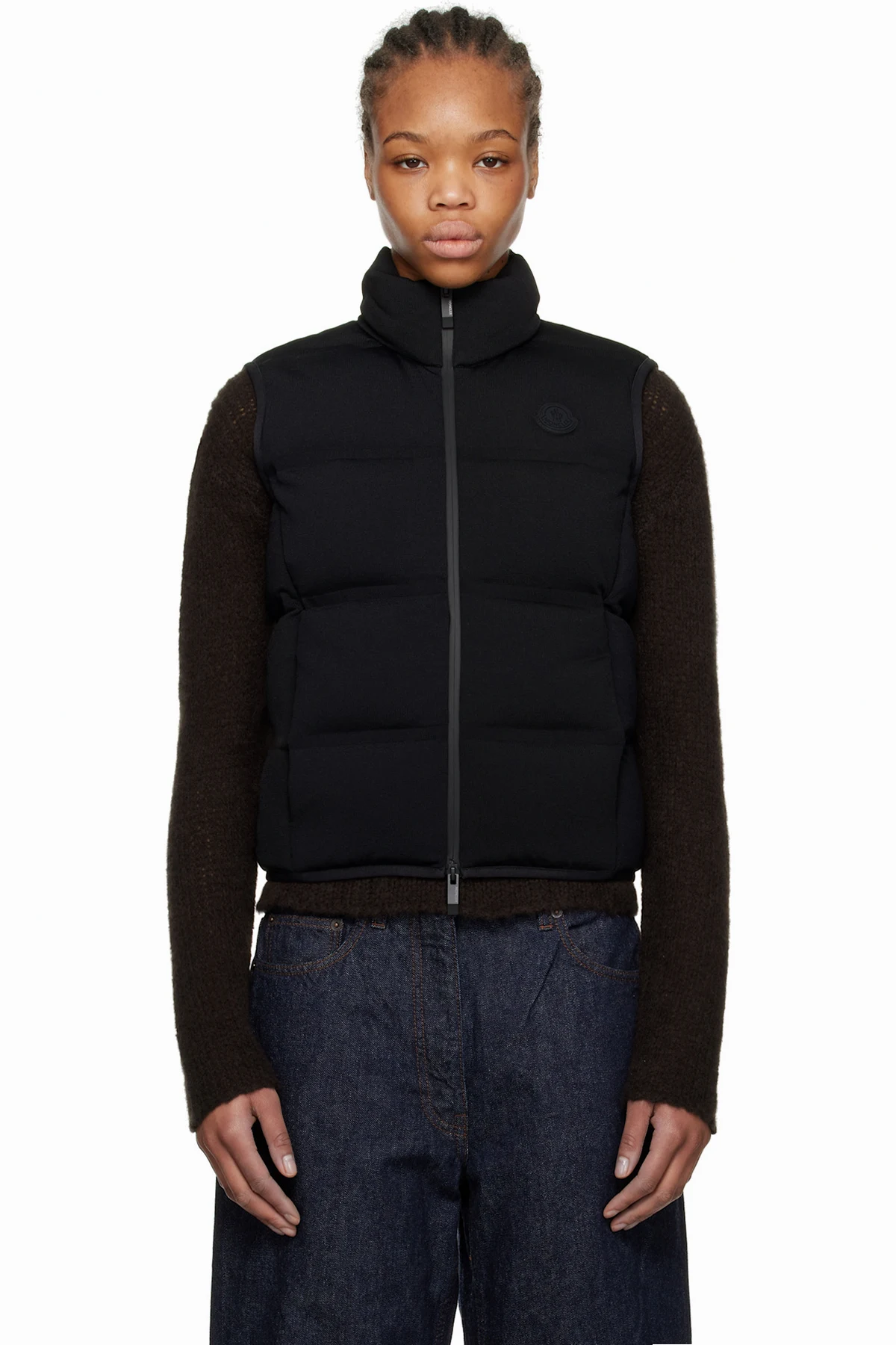 Black Quilted Down Vest