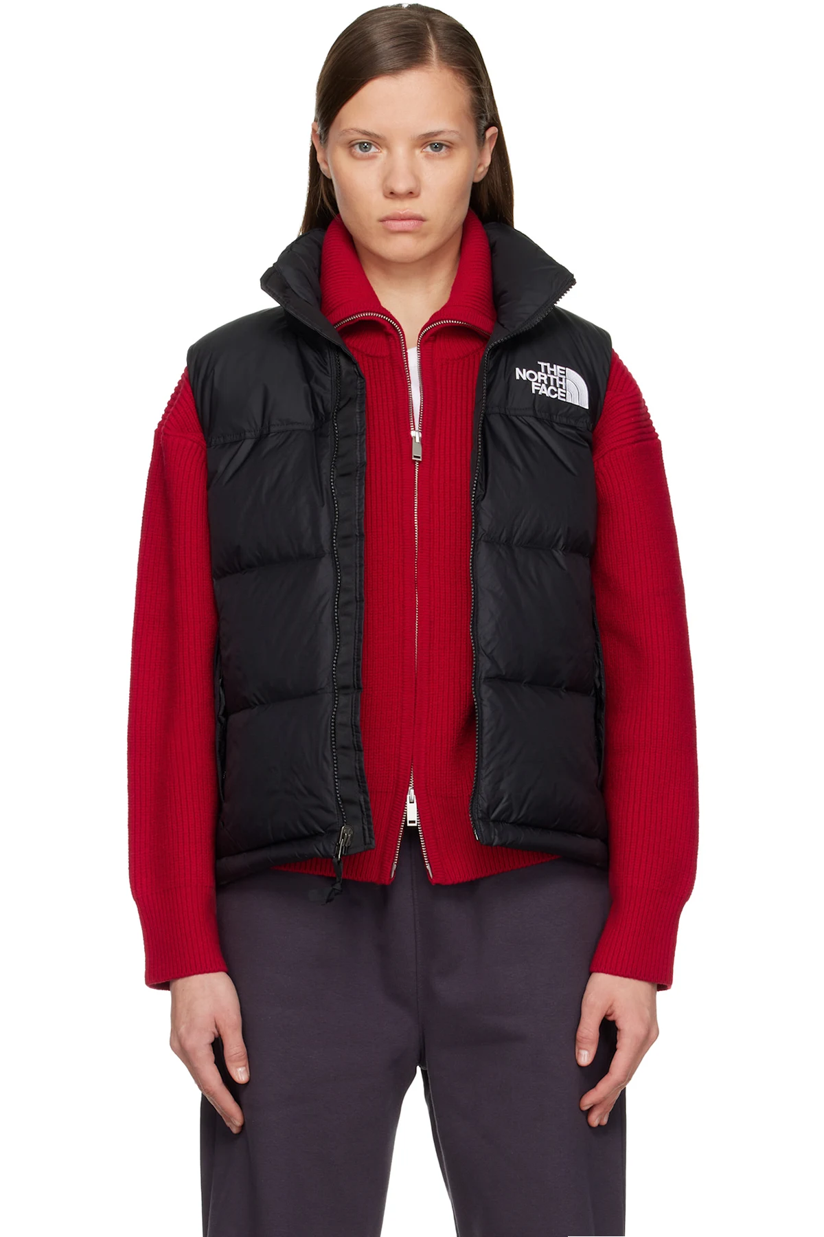 Black 1996 Retro Nuptse Down Vest