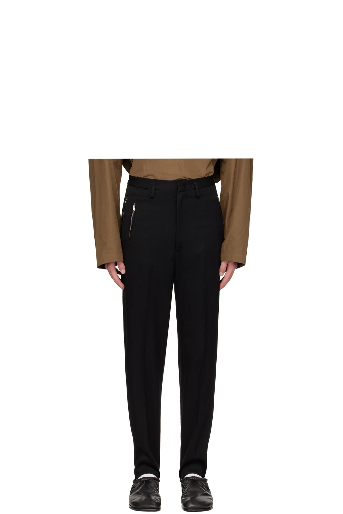 Black Stirrup Trousers