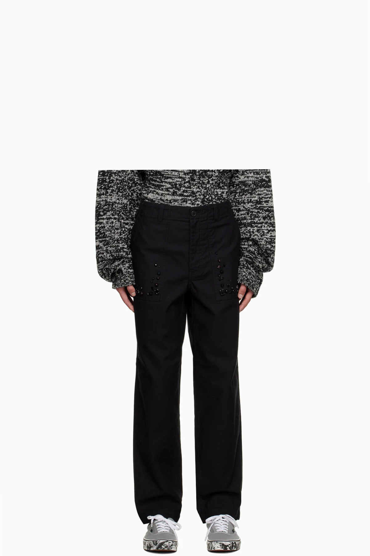Black Beaded Trousers