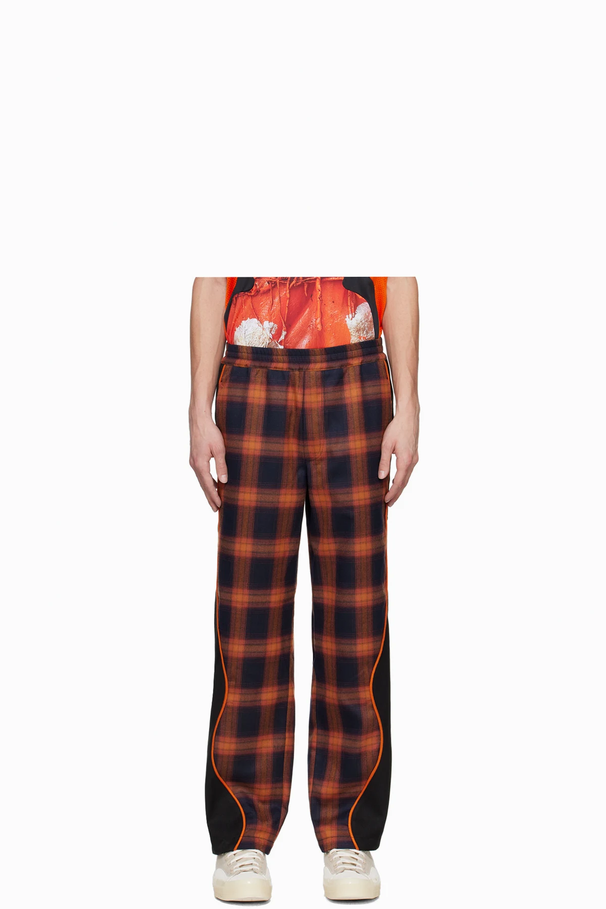 Orange Mirage Track Pants