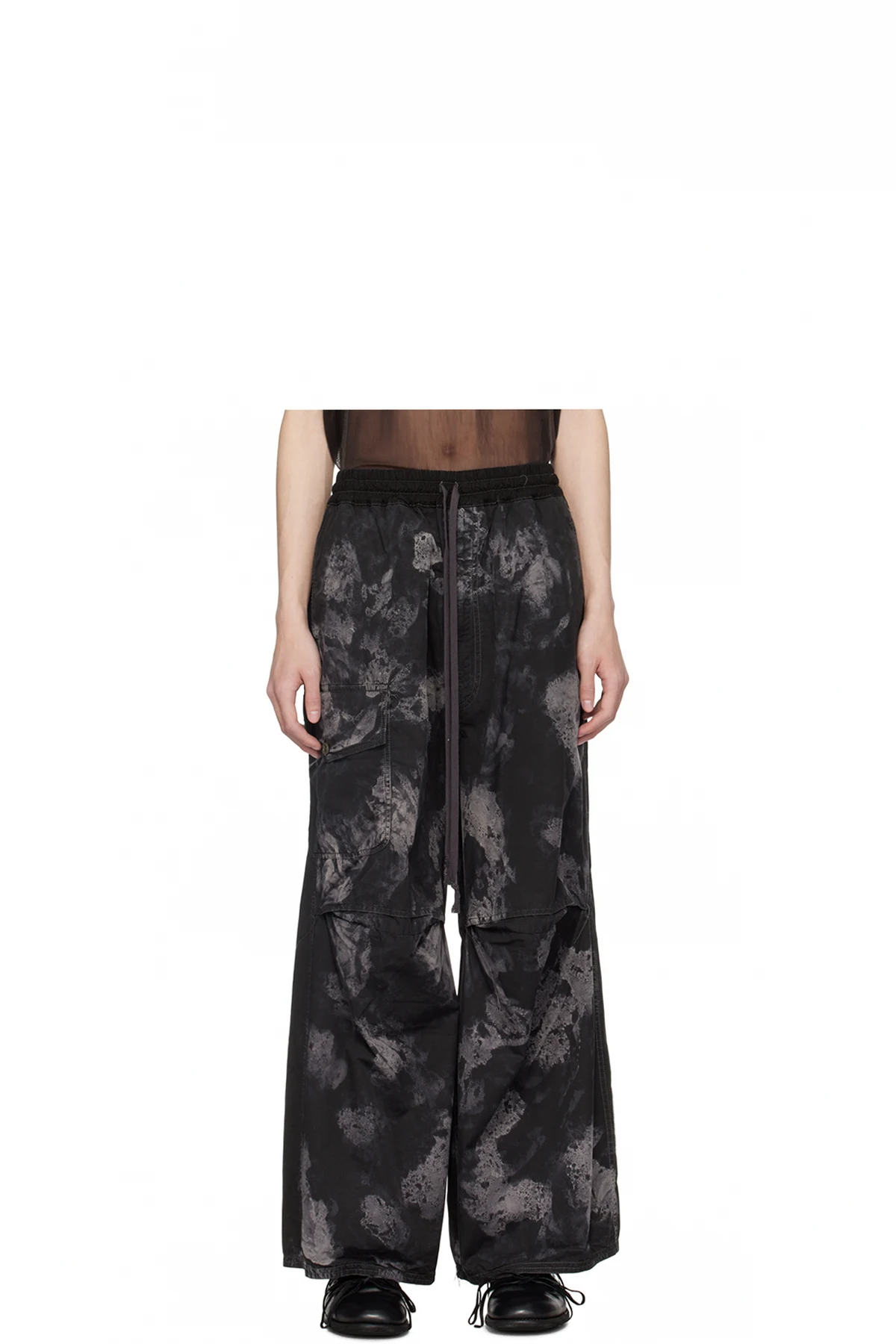 Black Printed Trousers