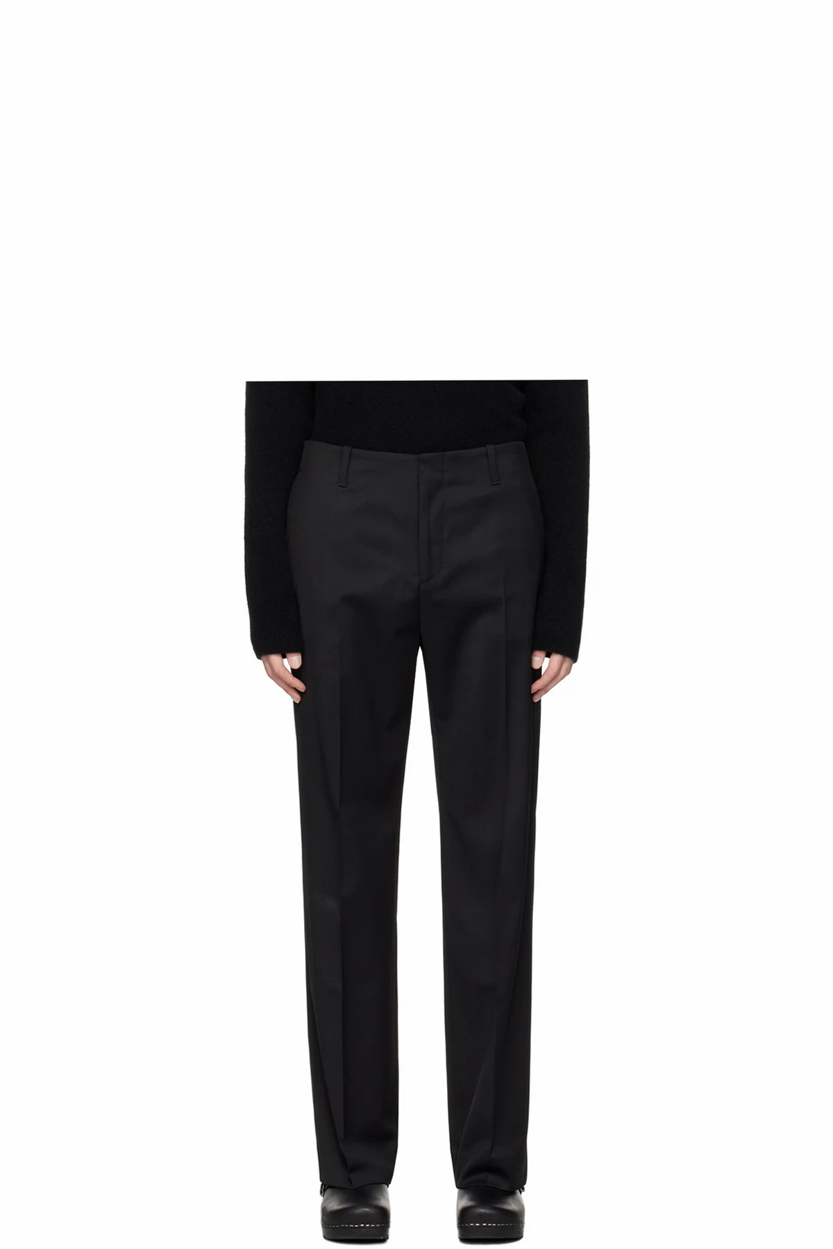 Black Bootcut Trousers