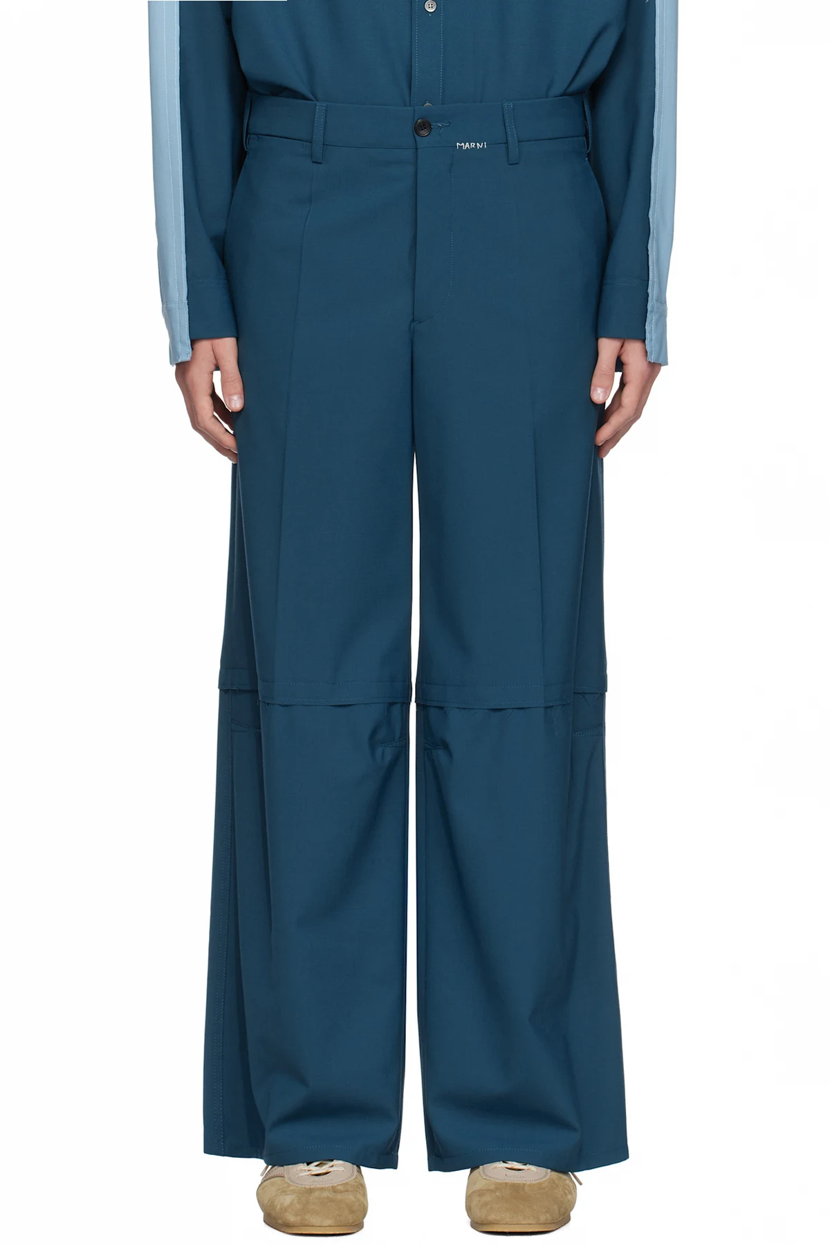 Blue Marni Mending Trousers