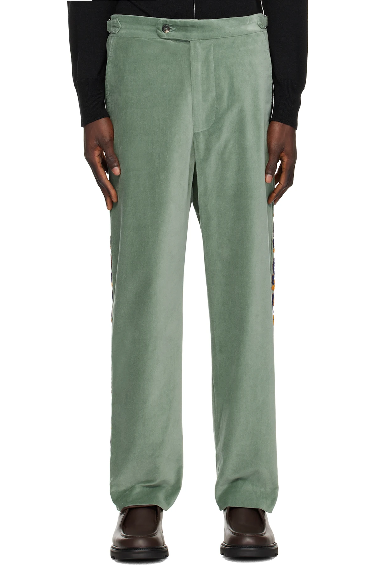 Green Oberon Floral Trousers