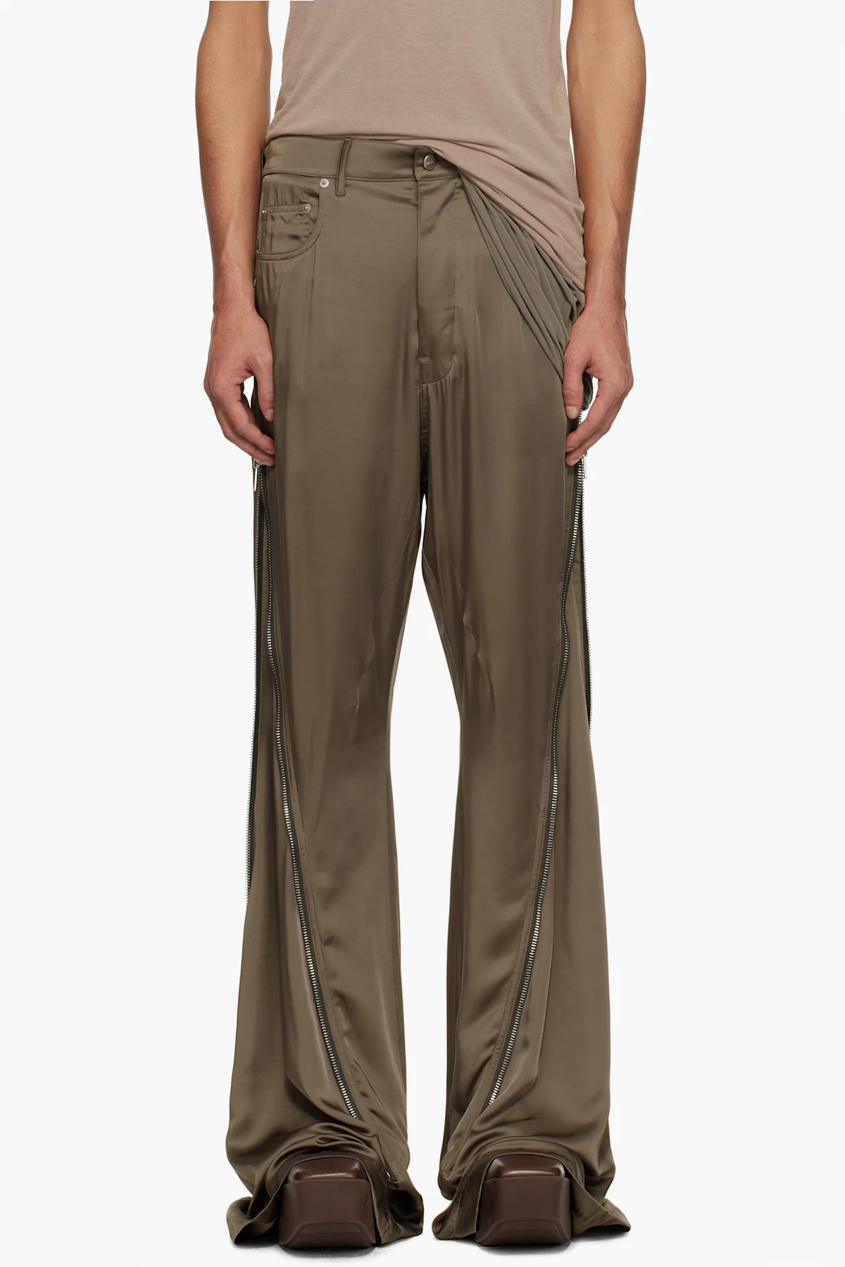 Gray Hollywood Bolan Banana Trousers