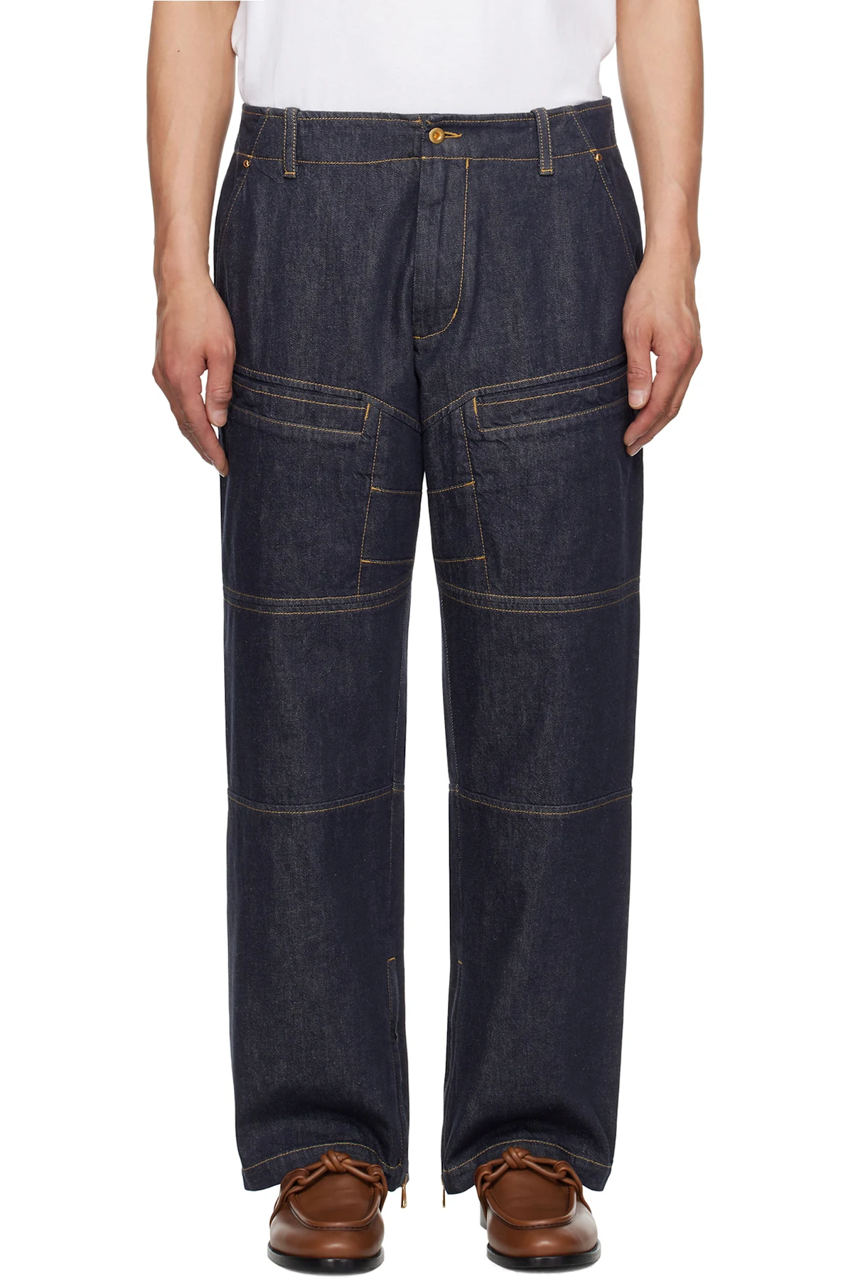 Mercedes-Benz by NIGO Blue Paneled Jeans