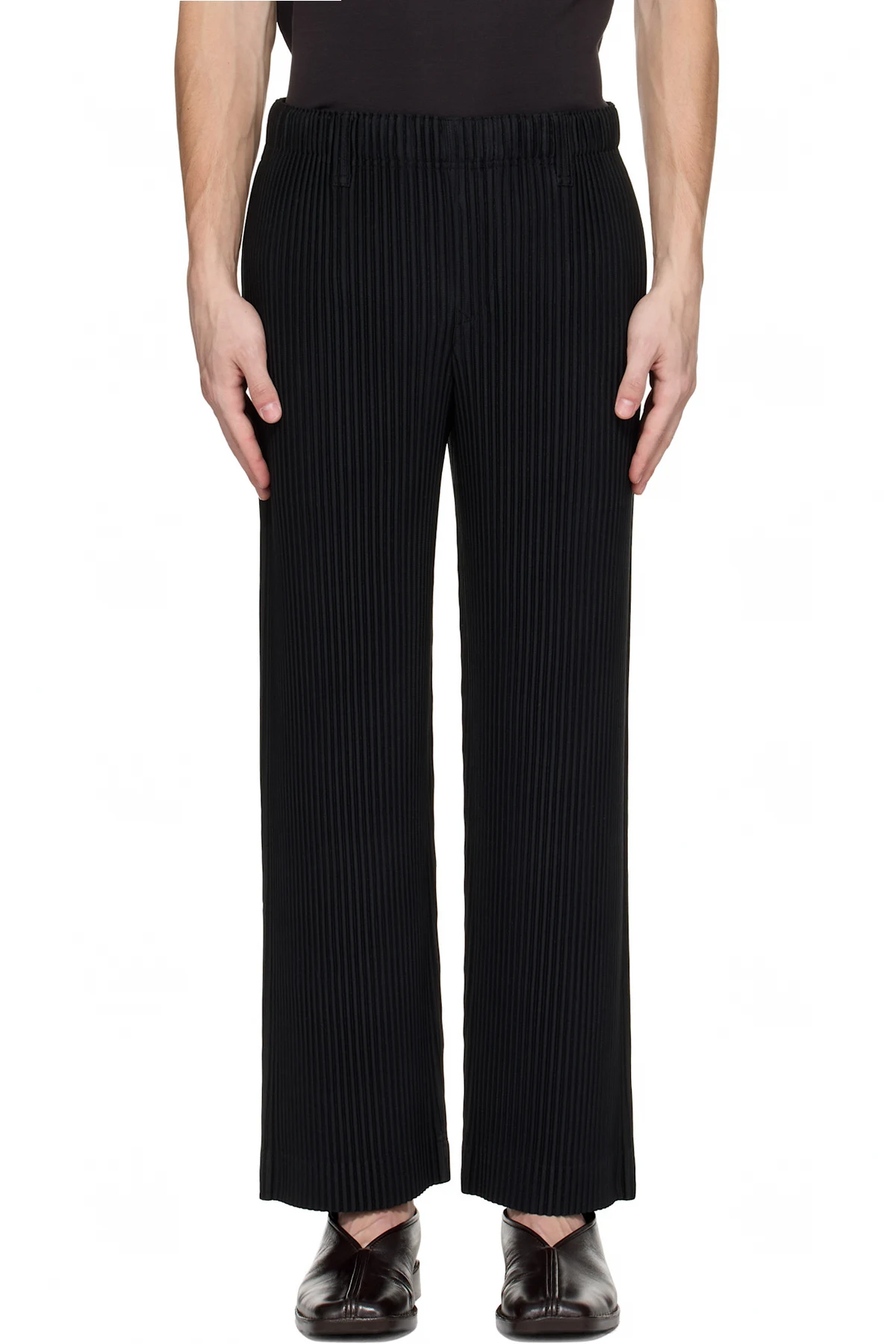 Black Tailored Pleats 2 Trousers