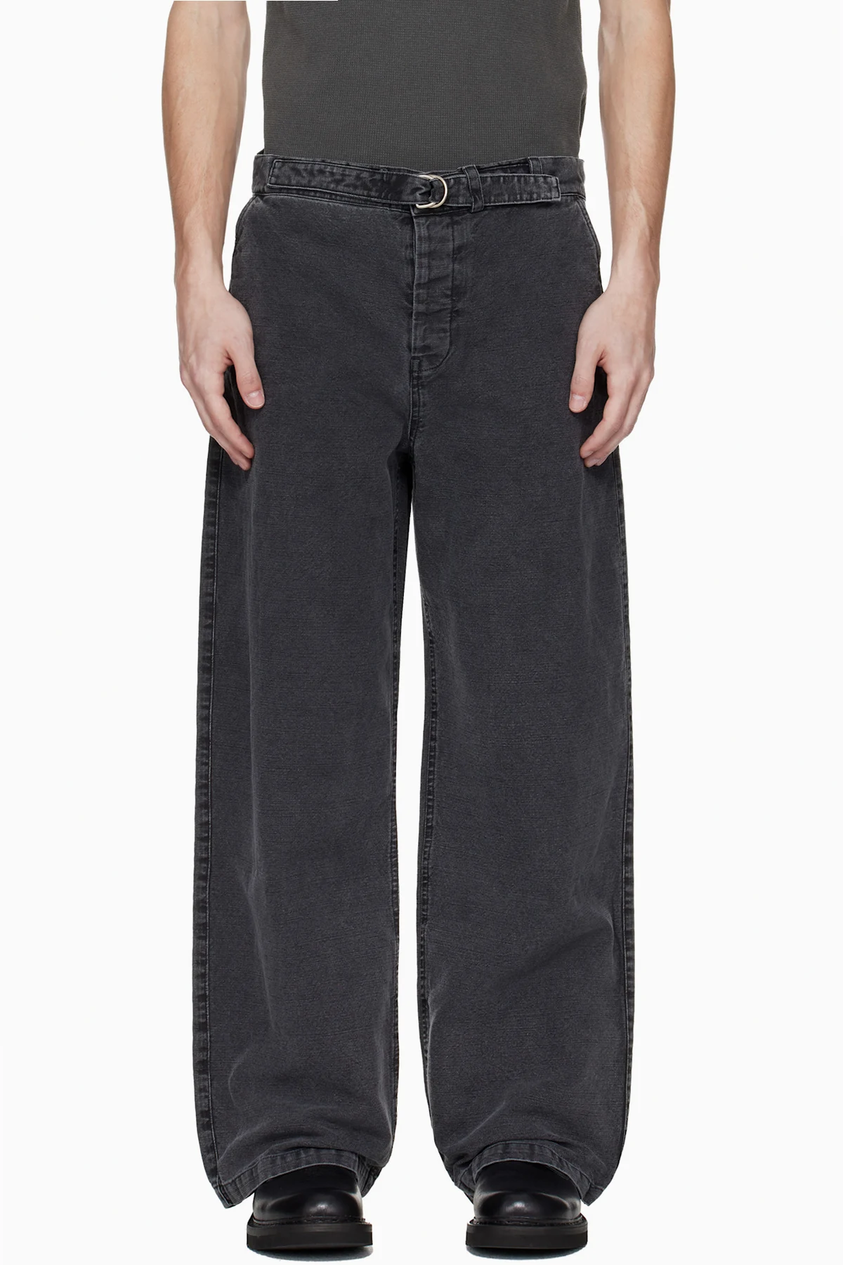 Gray Stern Chino Trousers