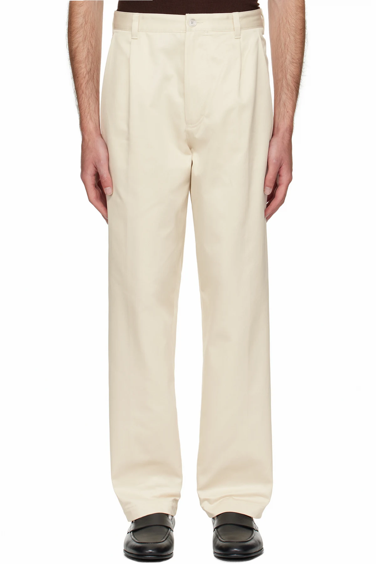 Off-White Relaxed-Fit Cropped Trousers