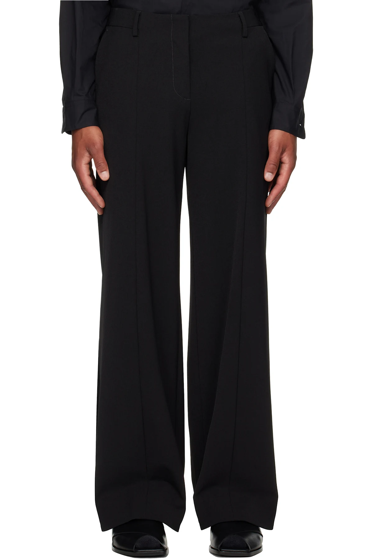 Black 'The Stirrup' Trousers