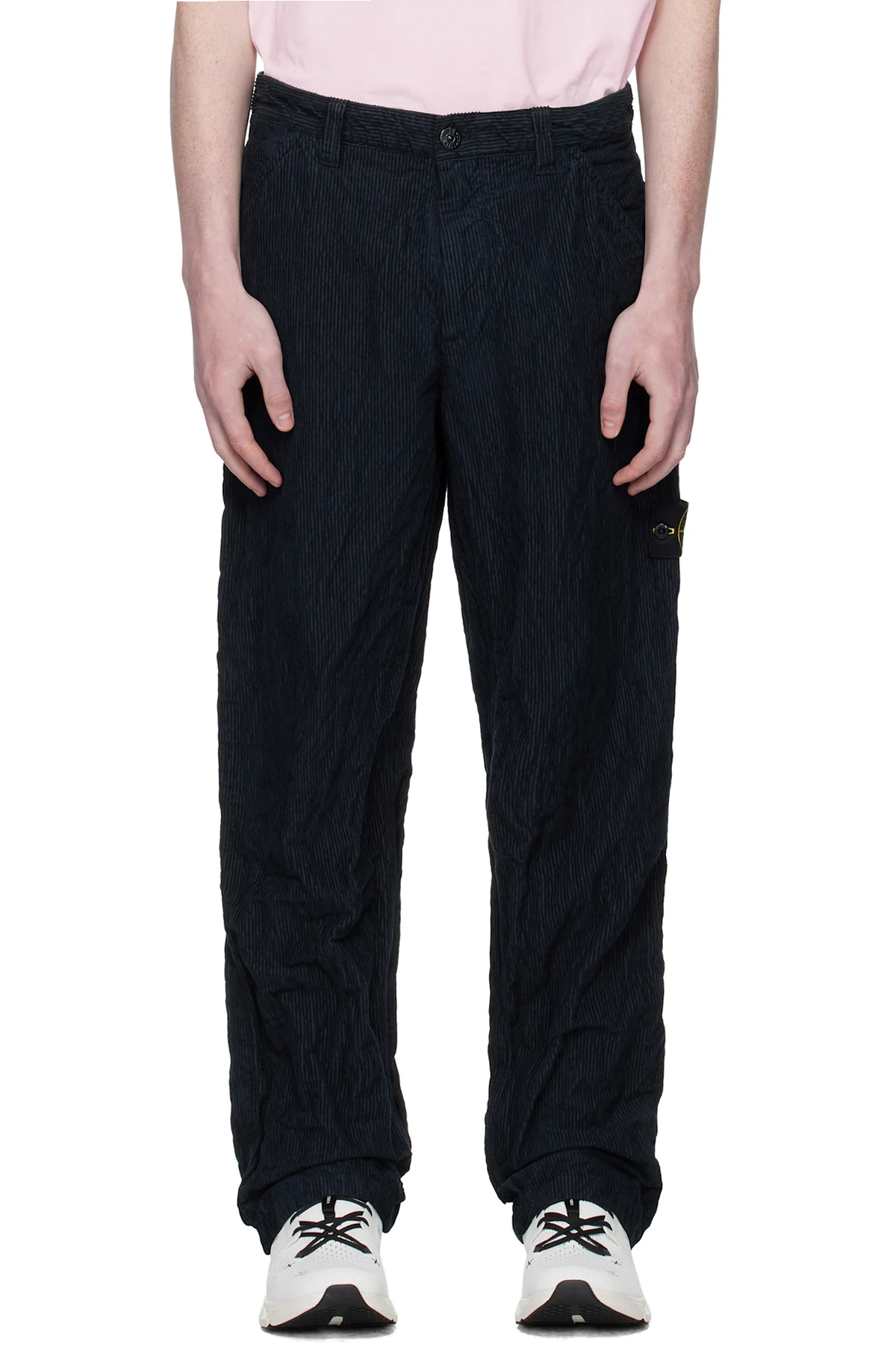 Navy 3100026 Wrinkled Corduroy 500-TC Trousers