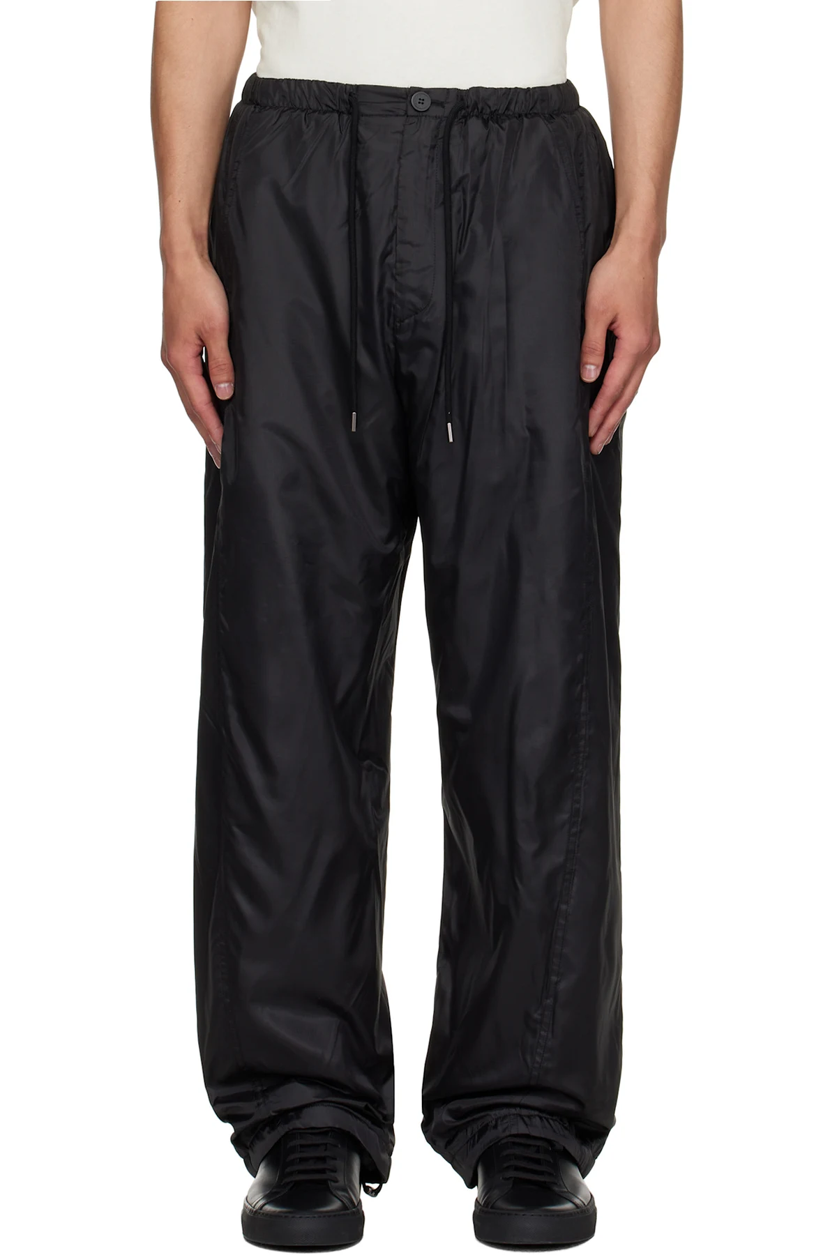 Black Curved Trousers