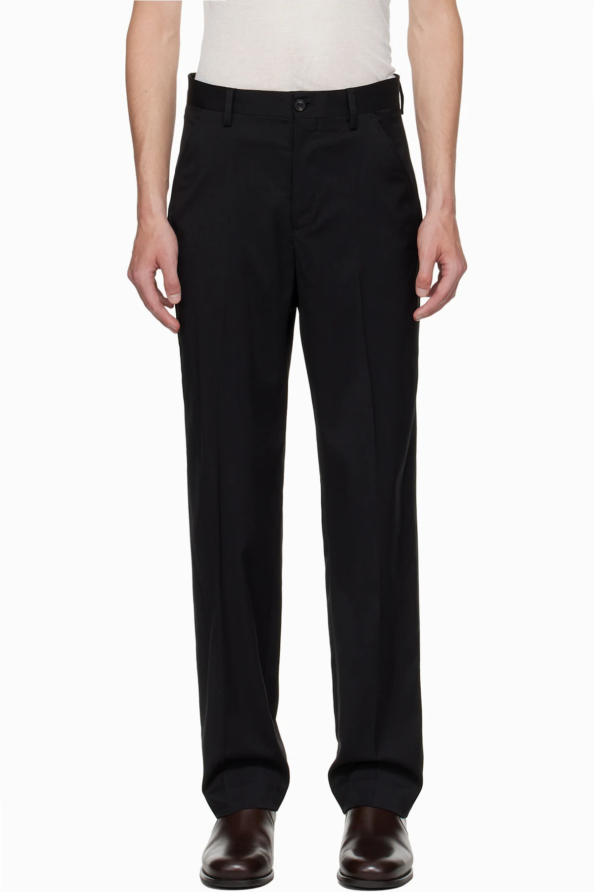 Black Chino 22 Trousers