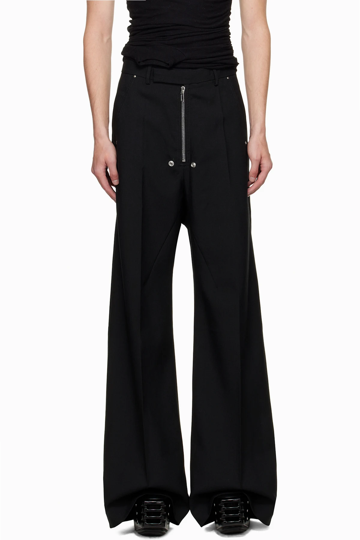 Black Concordians Tailored Wide Bela Trousers