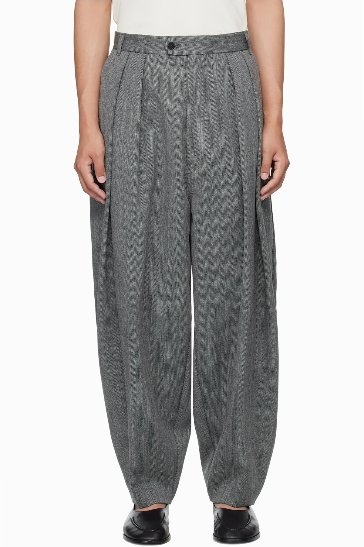 Gray Wool Trousers