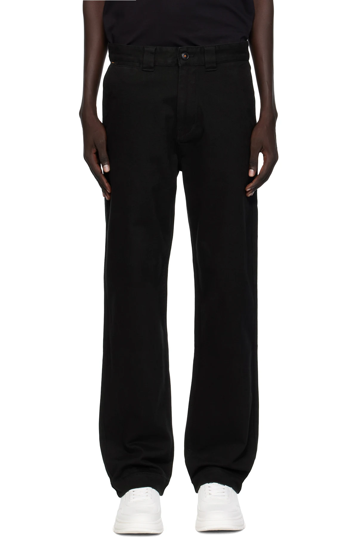 Black Straight Trousers