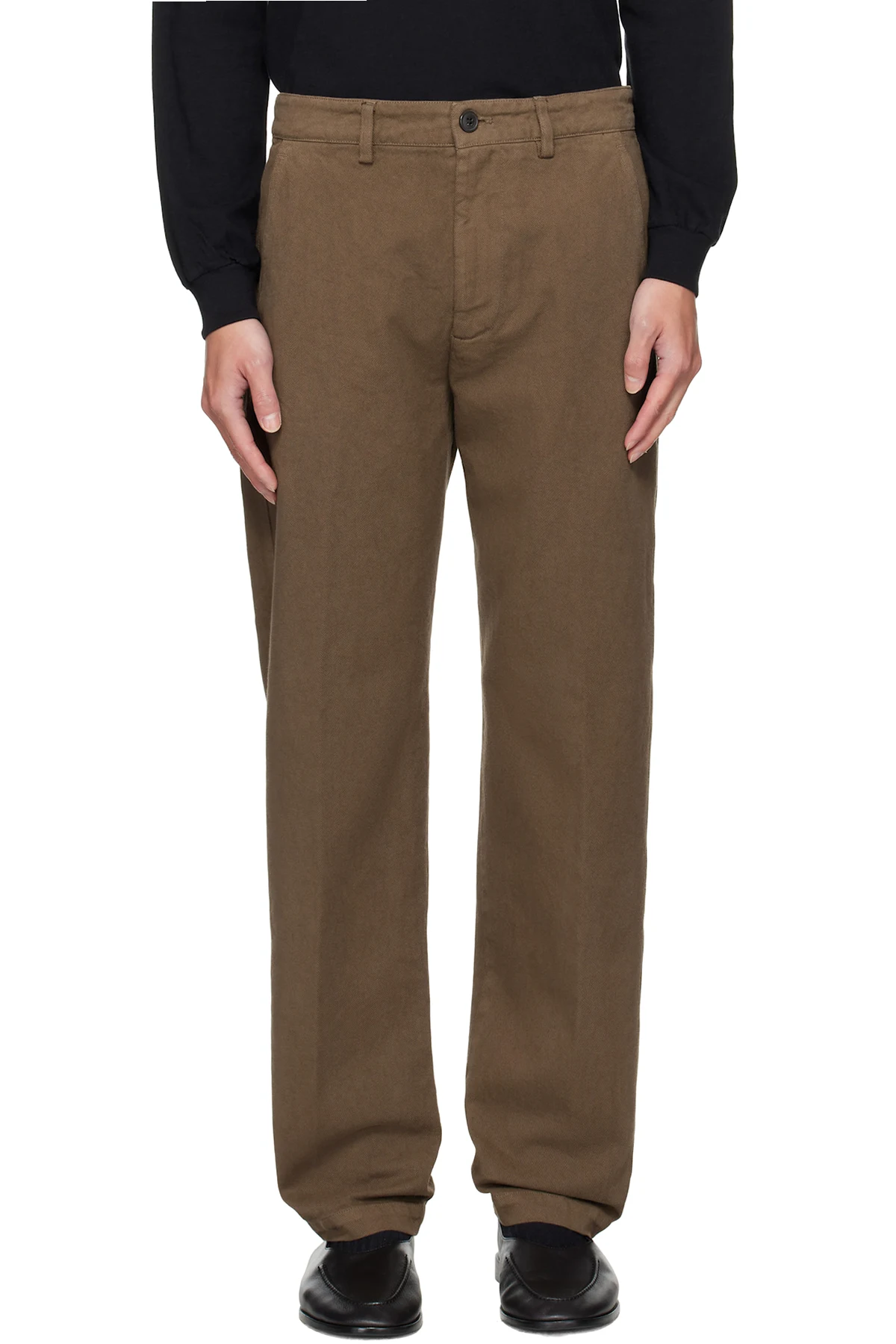 Brown Overdyed Trousers