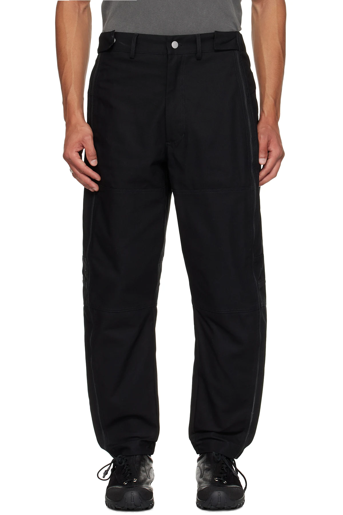 Black Zipper Trousers