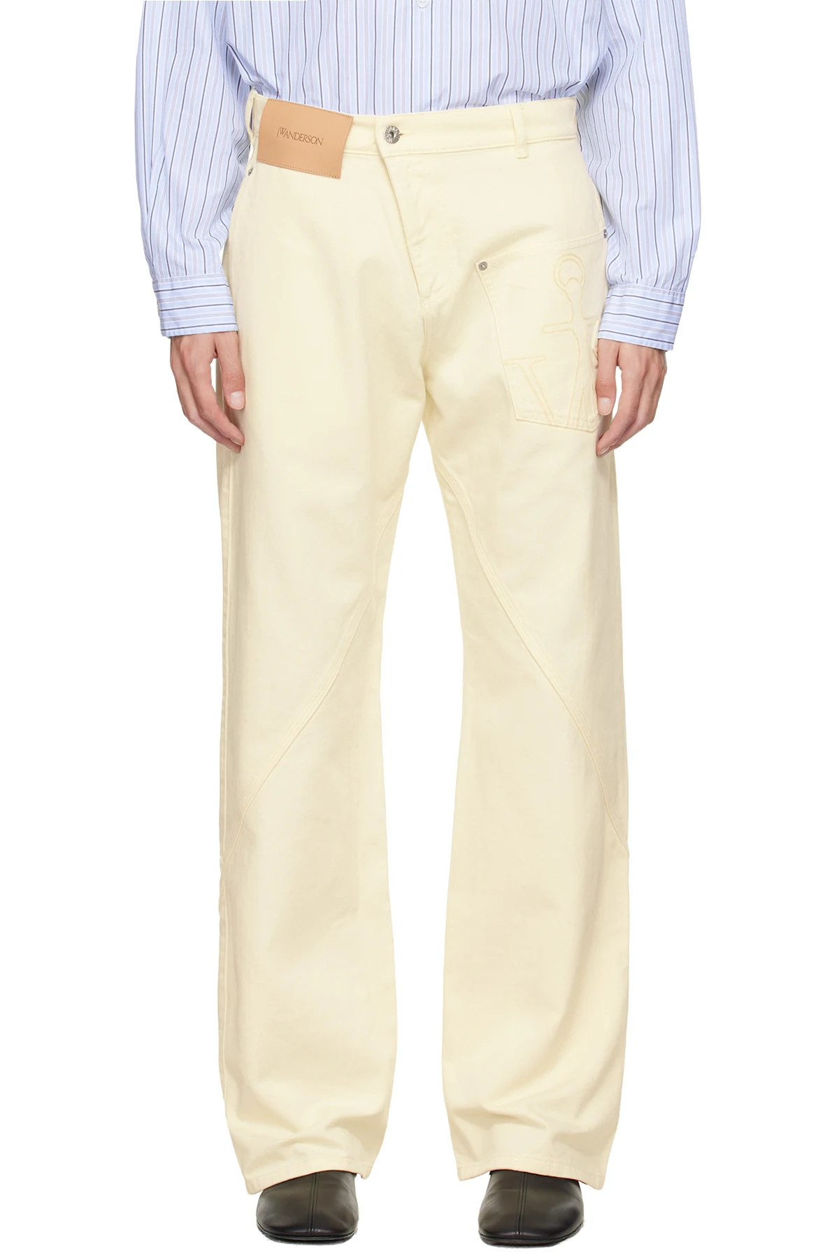 Yellow Twisted Workwear Jeans