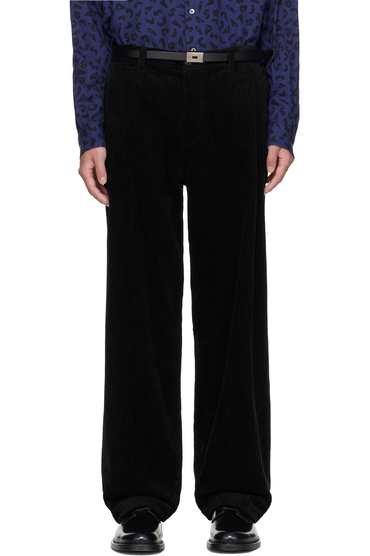 Black Baggy Fit Work Trousers