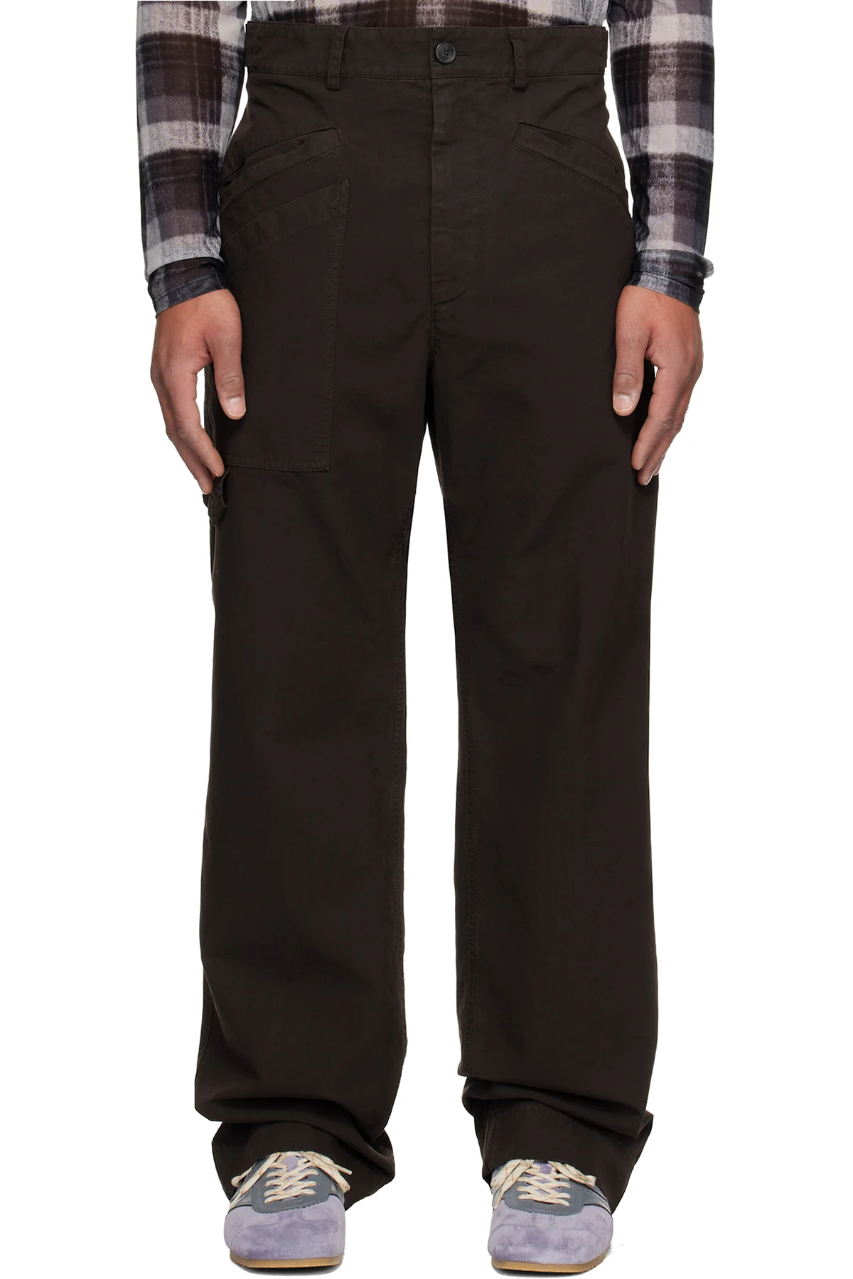 Brown Cotton Trousers
