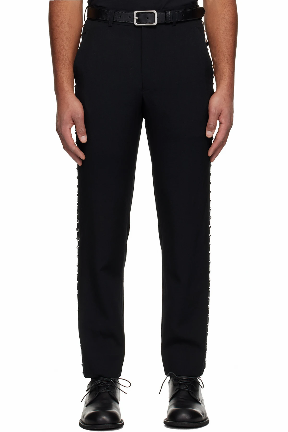 Black Studded Trousers
