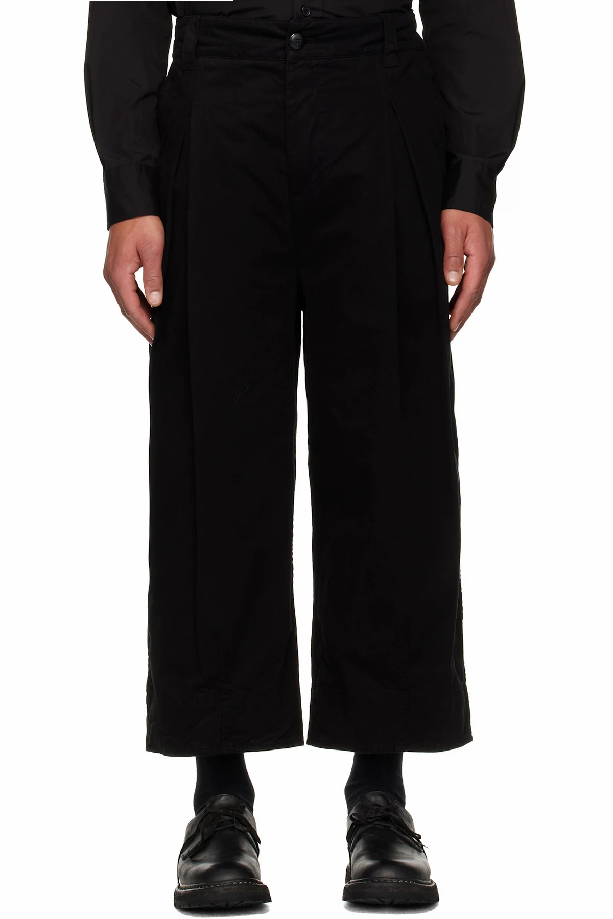Black 'The Etcher' Trousers
