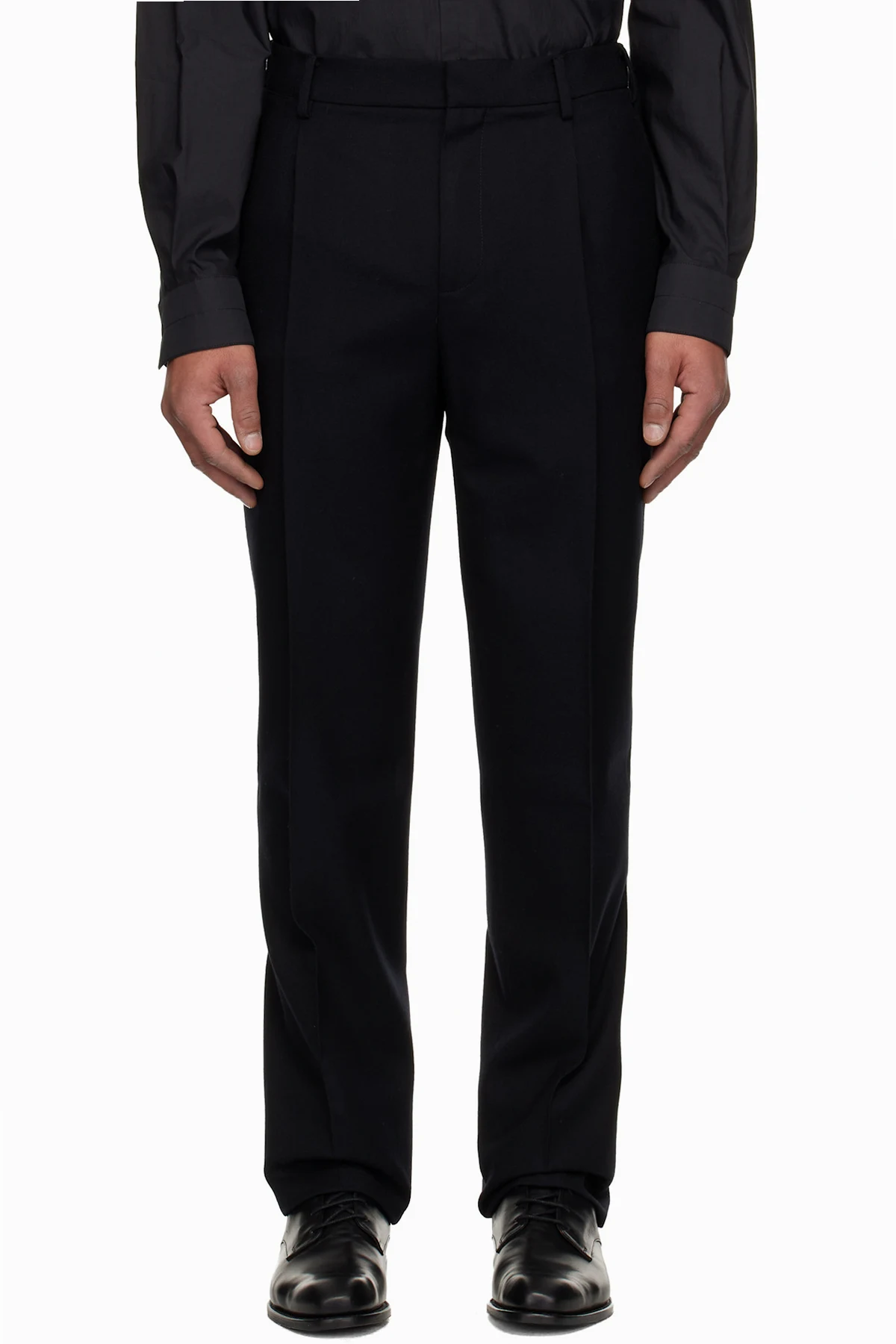 Black Relaxed Fit Trousers