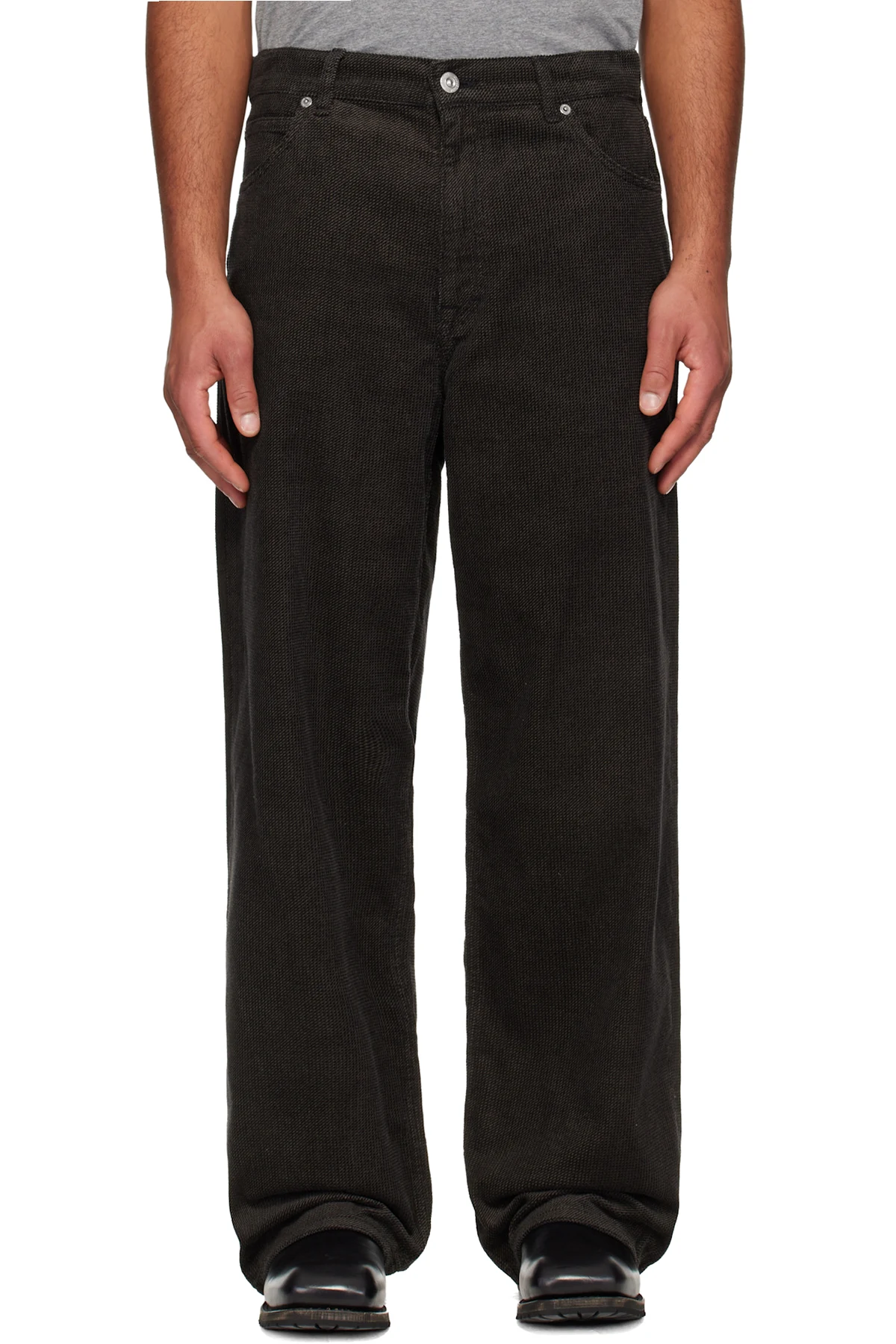Brown Vast Cut Trousers