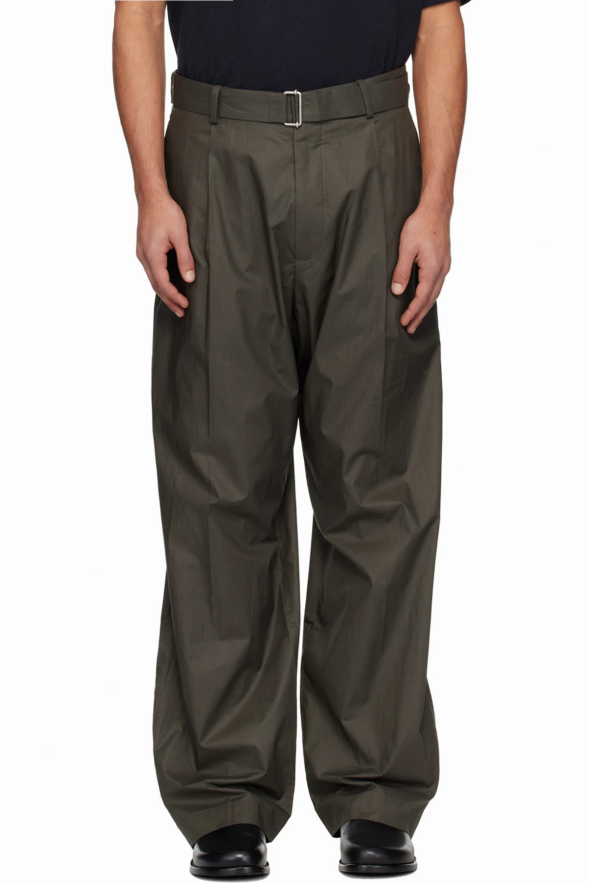 Khaki Belted Trousers