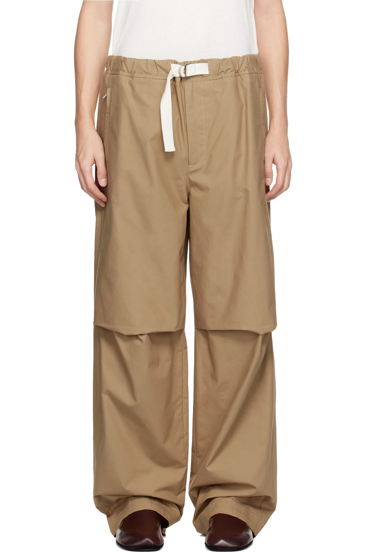 Beige Cotton Trousers