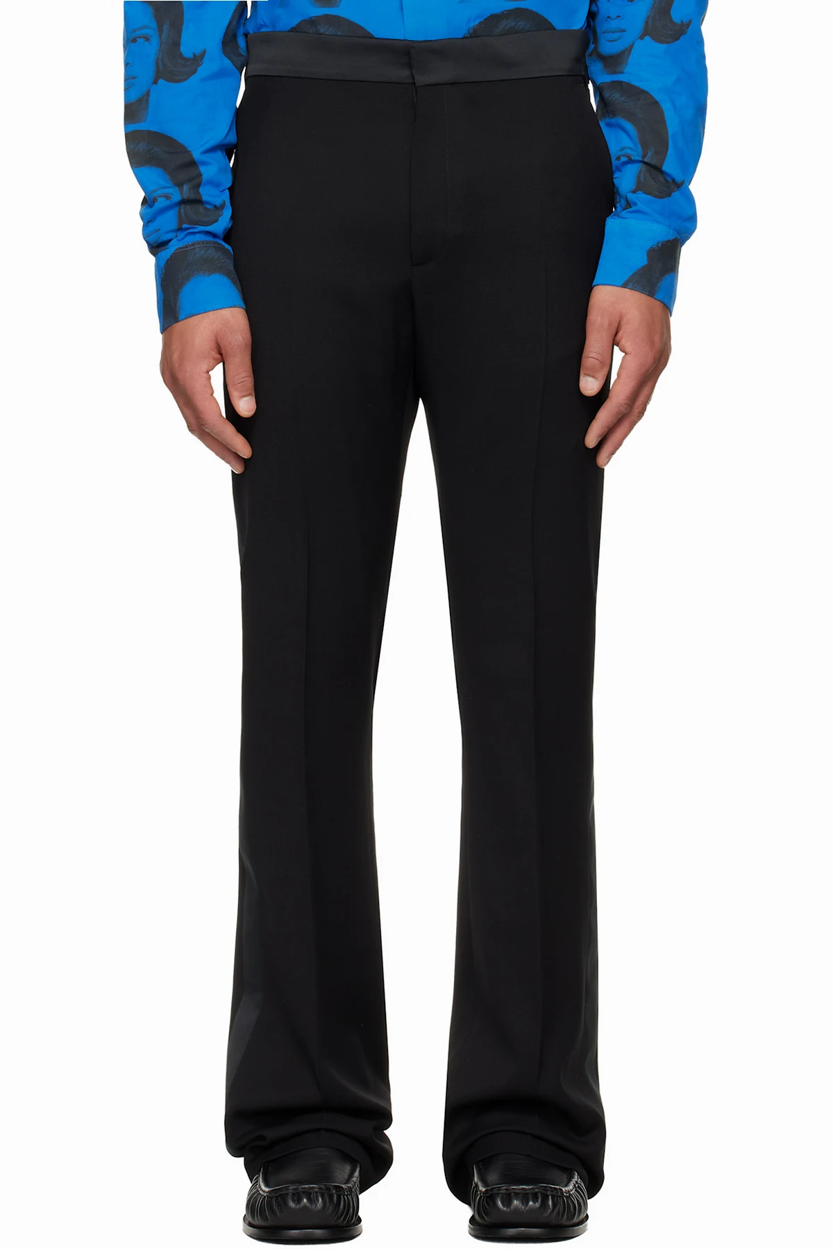 Black 'The Rise Tailored' Trousers
