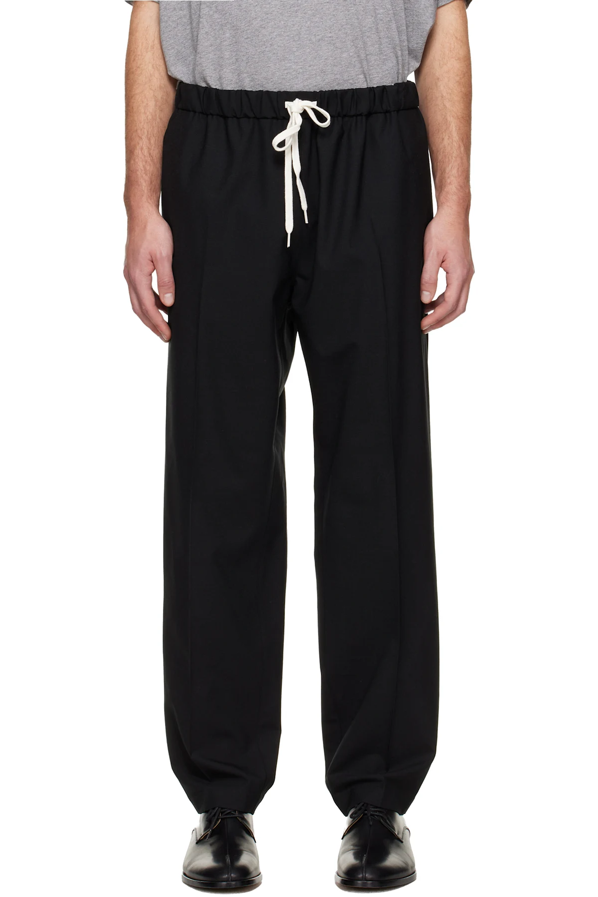 Black Drawstring Trousers