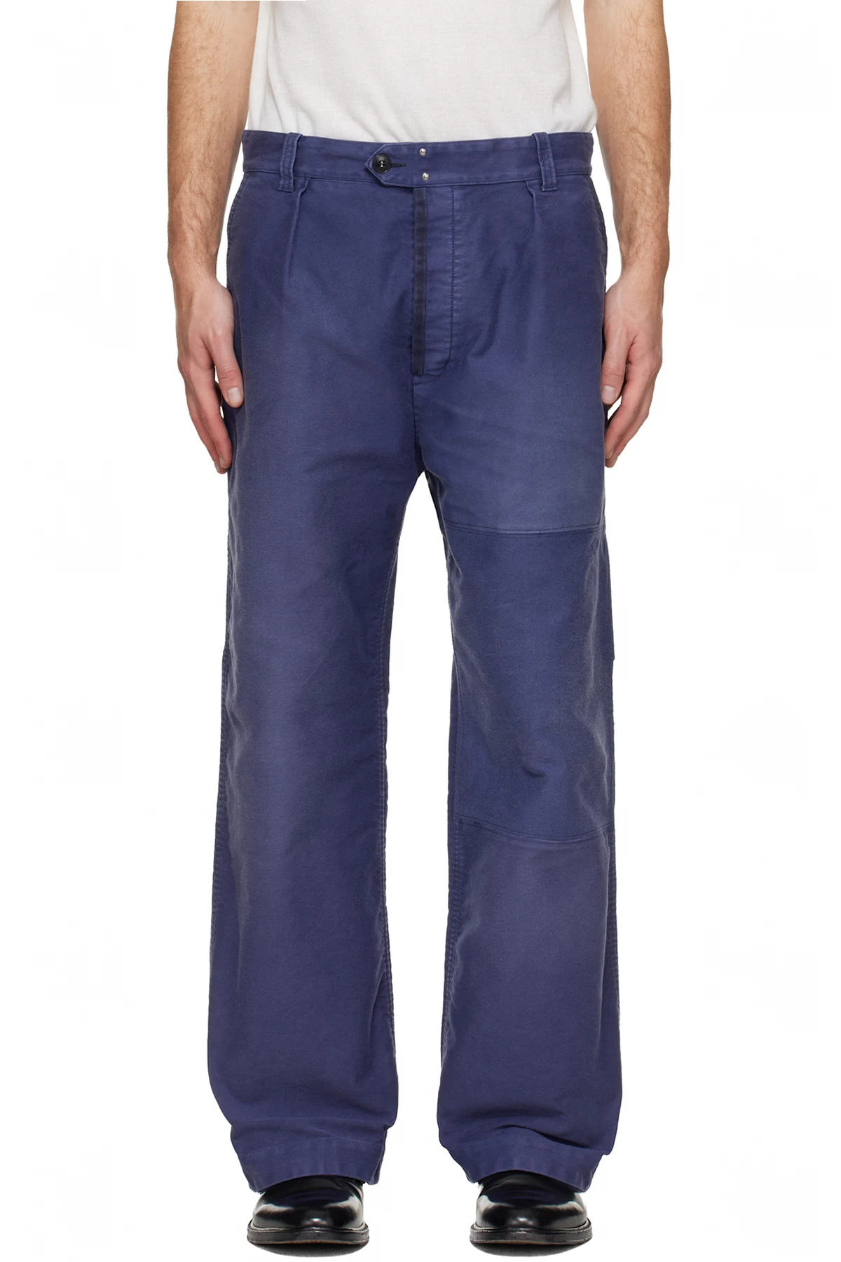Purple Workers Moleskin Trousers