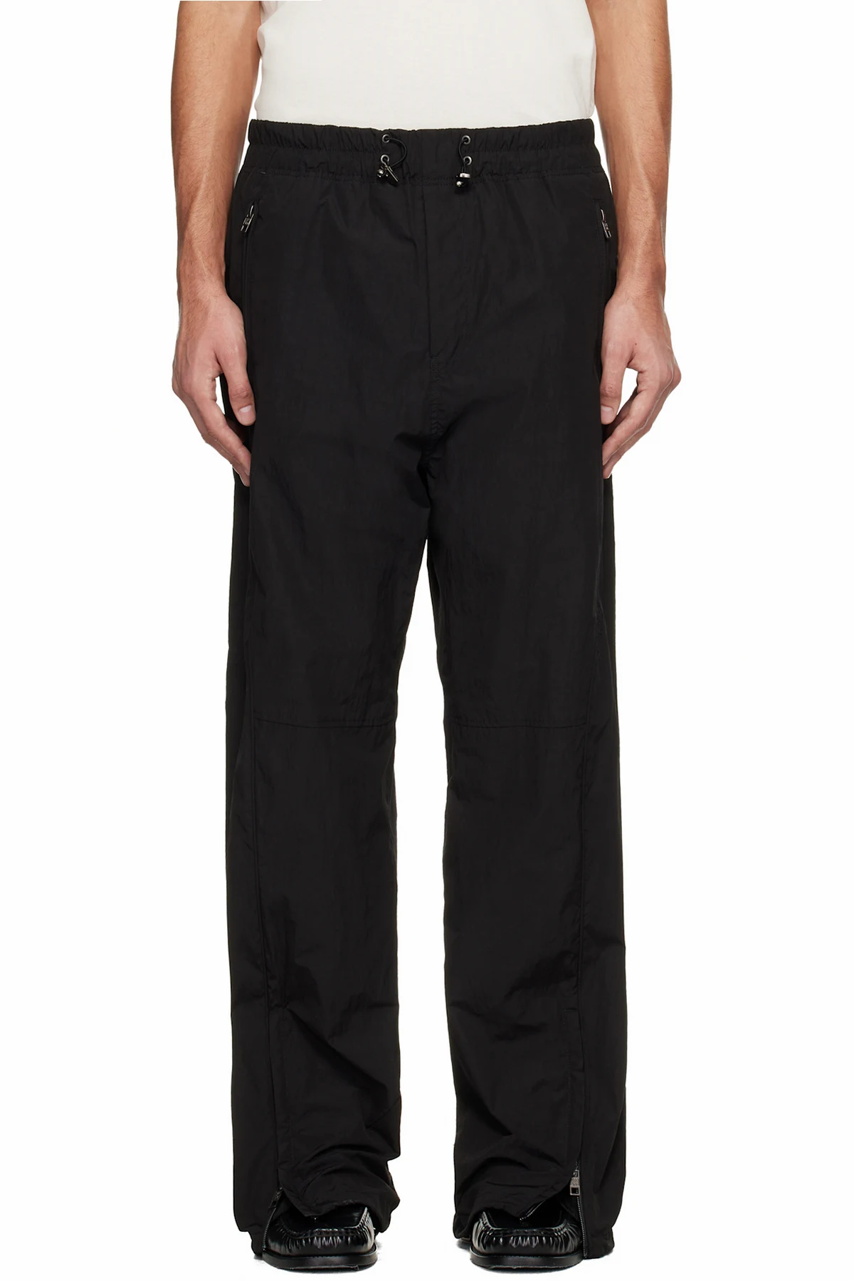 Black Lined Track Pants