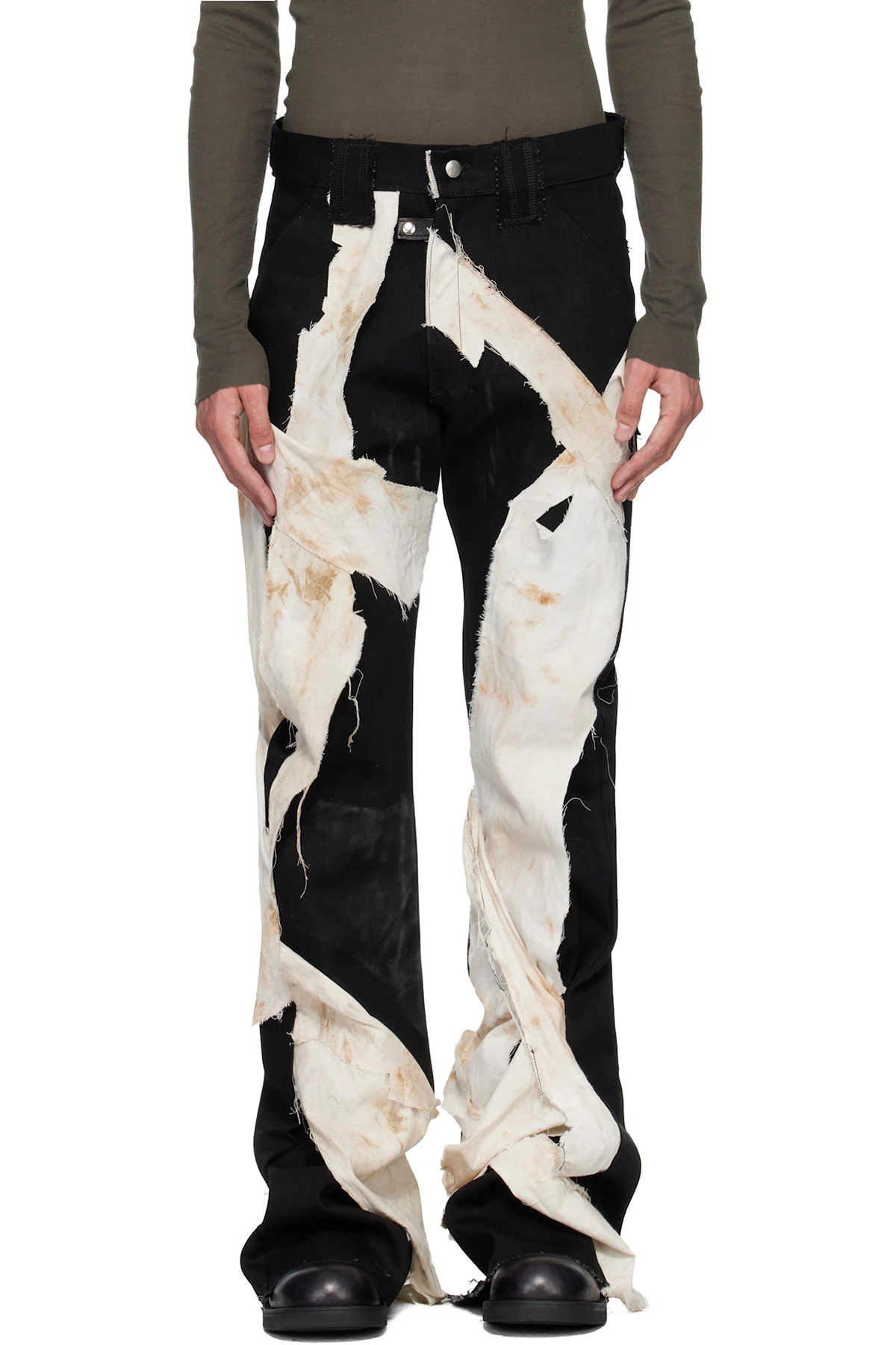 Black Cutout Trousers