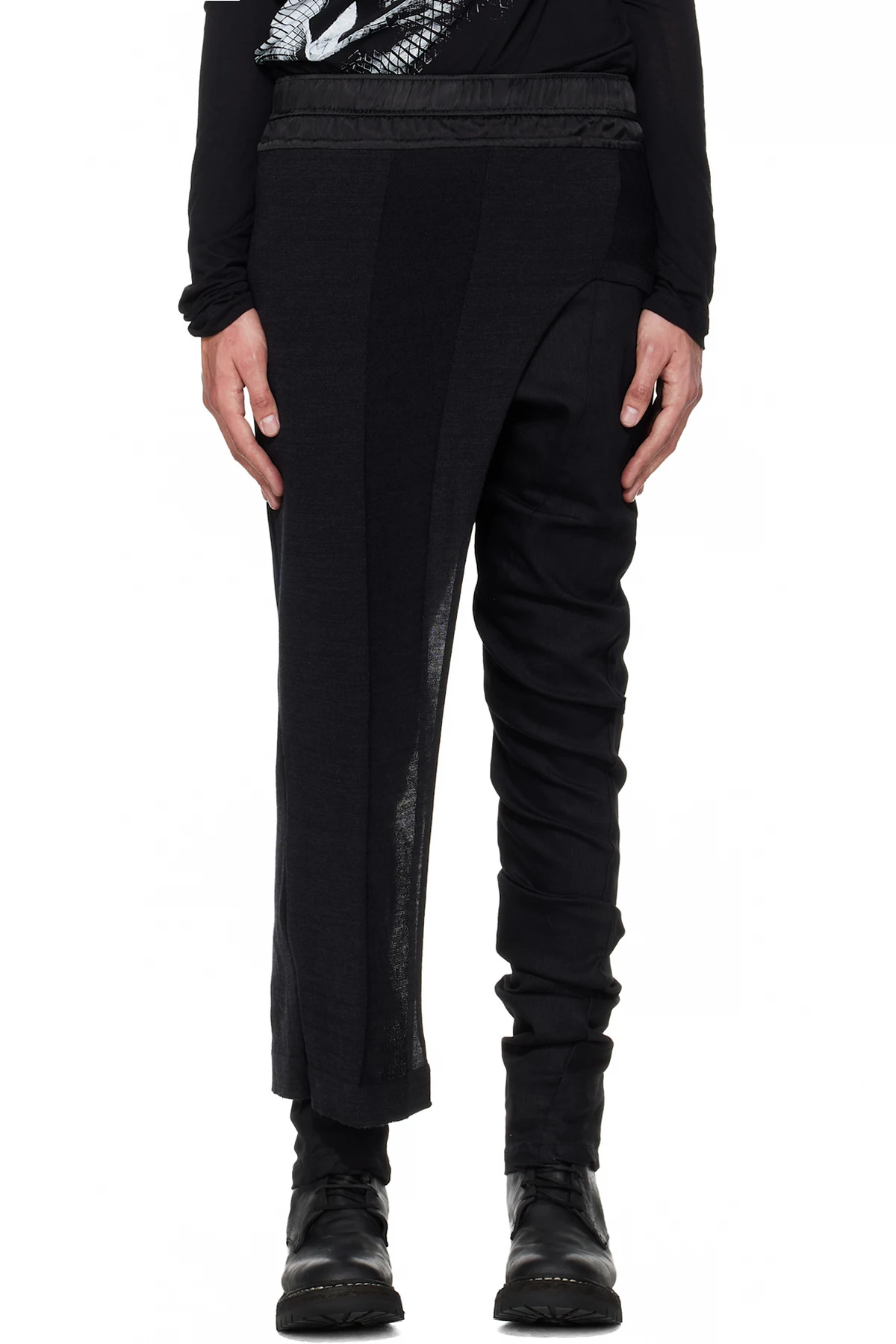 Black Dimensional Skirt