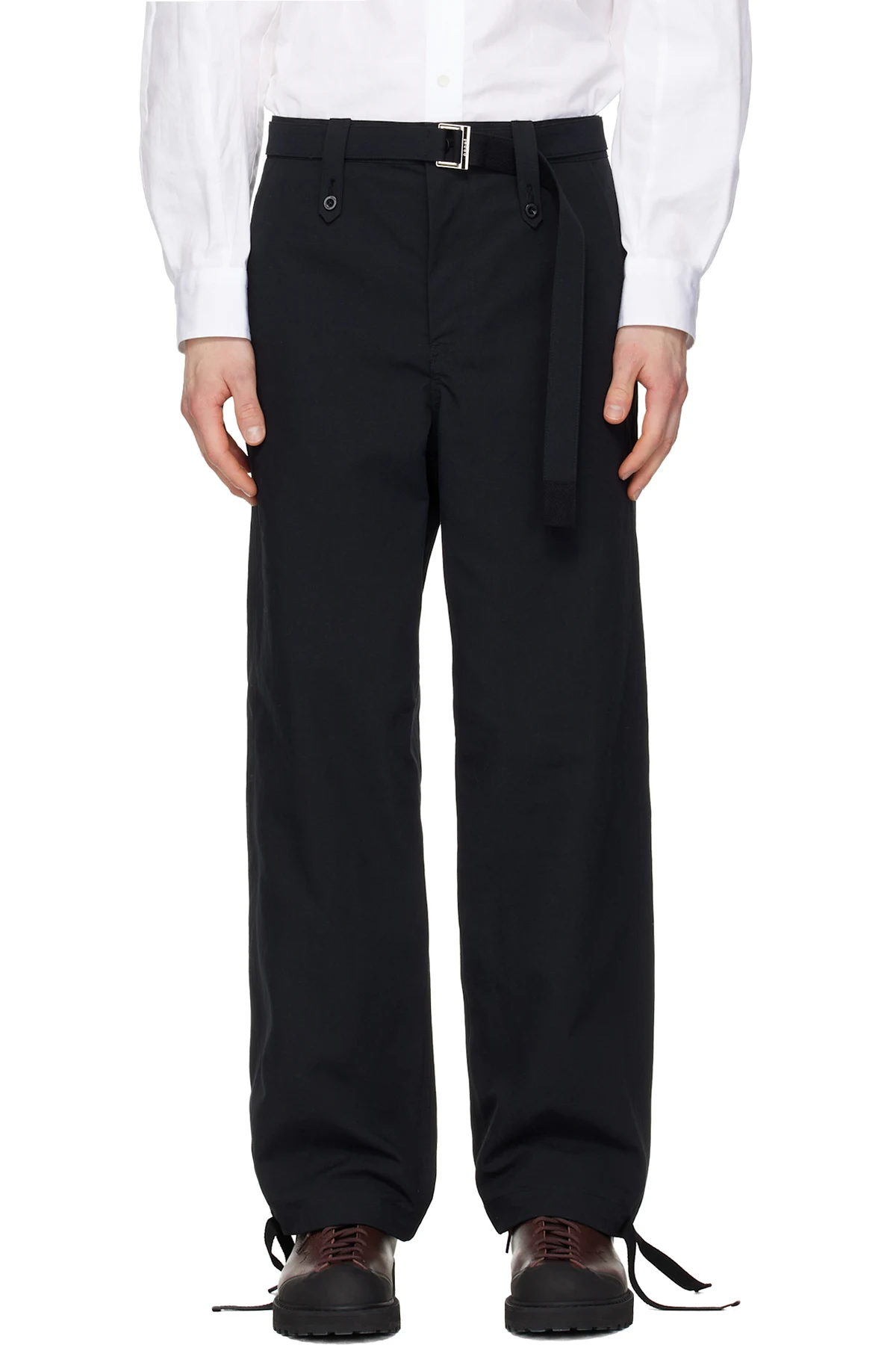 Black Weathercloth Trousers